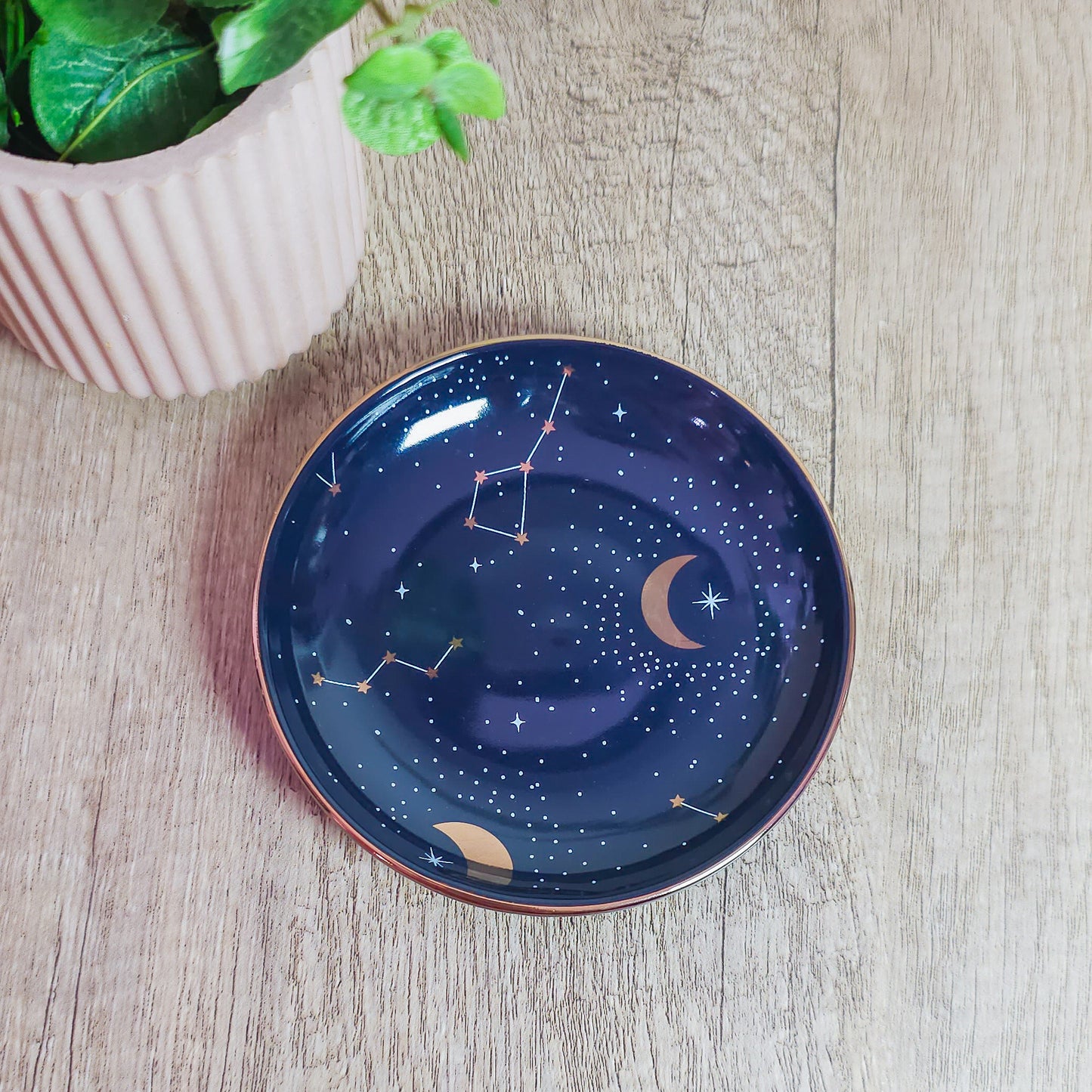 Ceramic Star and Moon Trinket Dish