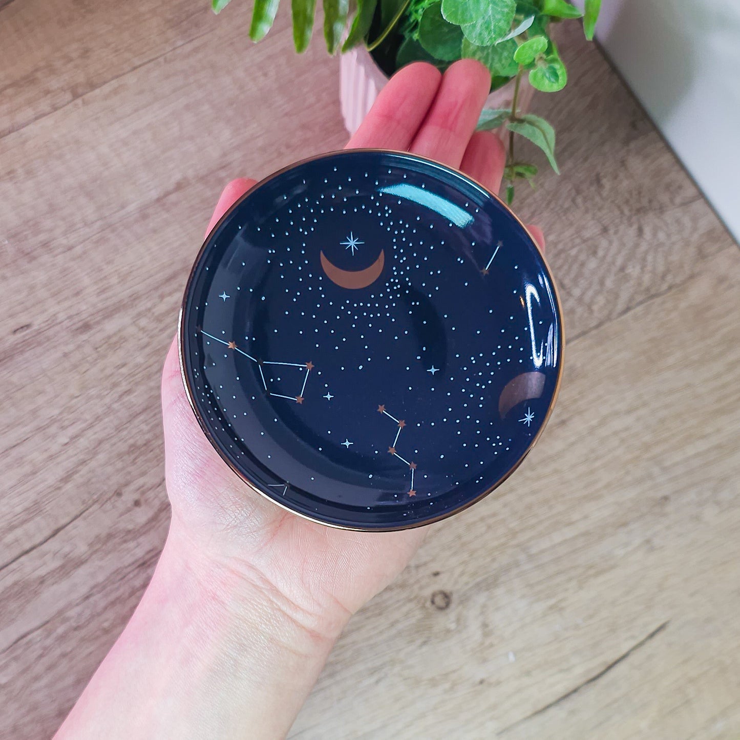 Ceramic Star and Moon Trinket Dish