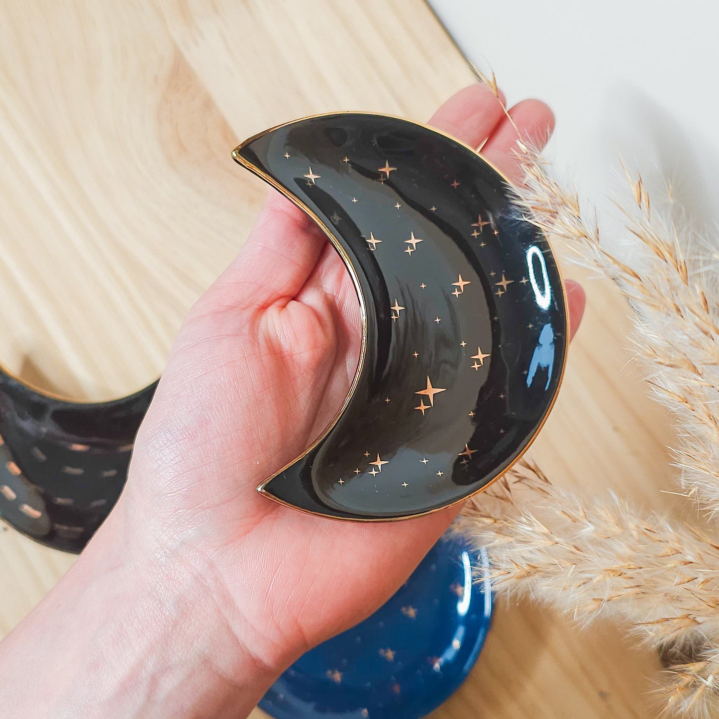 Ceramic Moon Trinket Dish