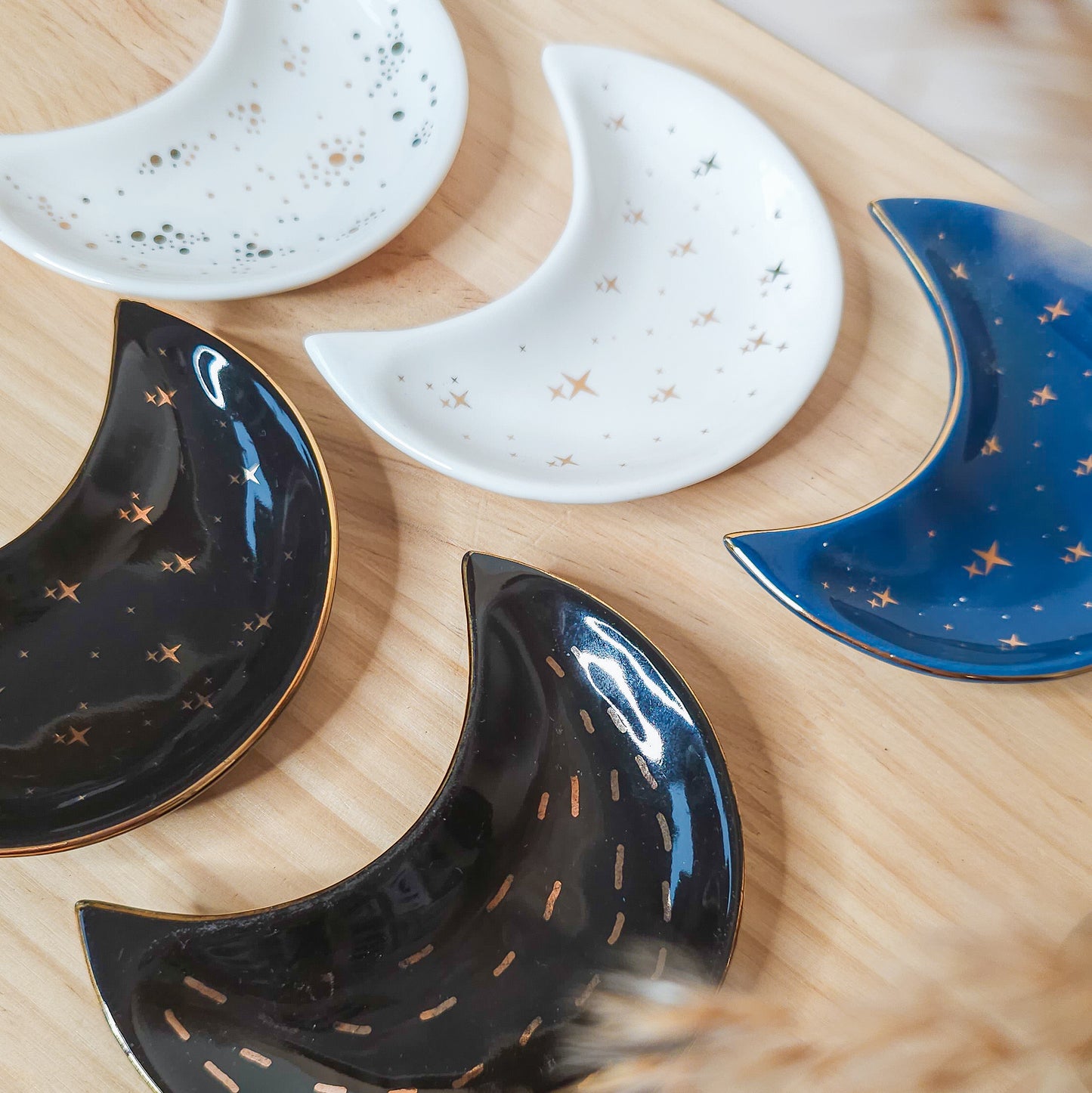 Ceramic Moon Trinket Dish