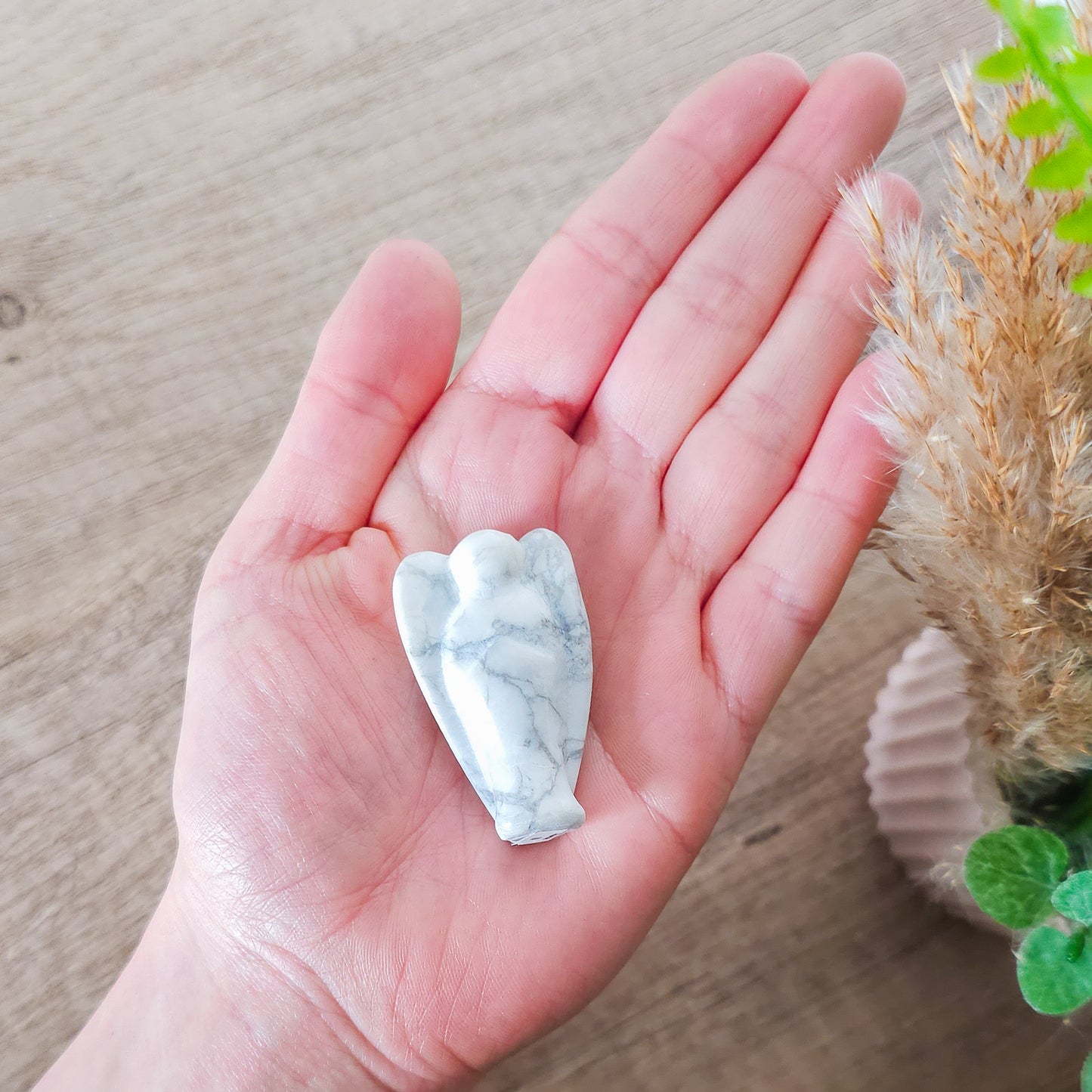 Small Howlite Angel