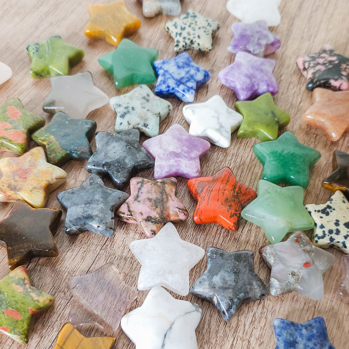 Small Crystal Star Carvings