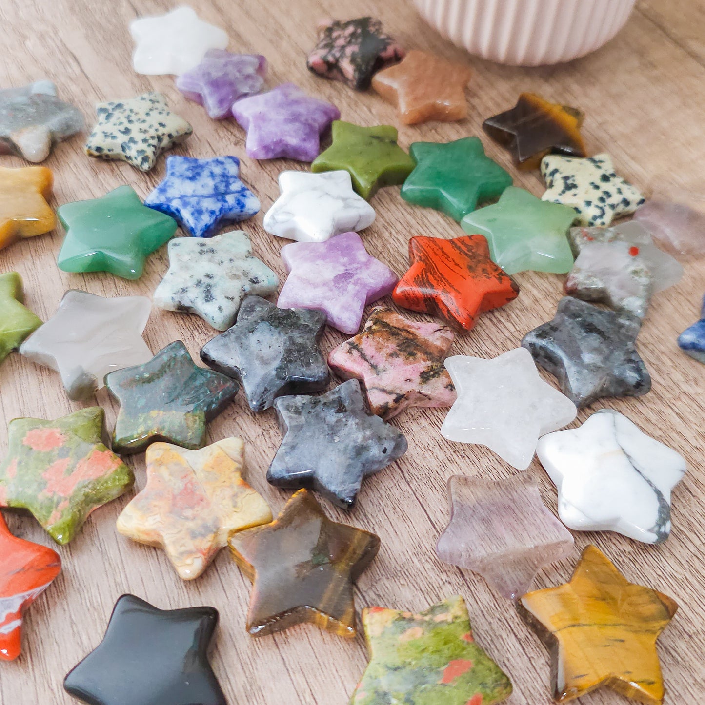 Small Crystal Star Carvings