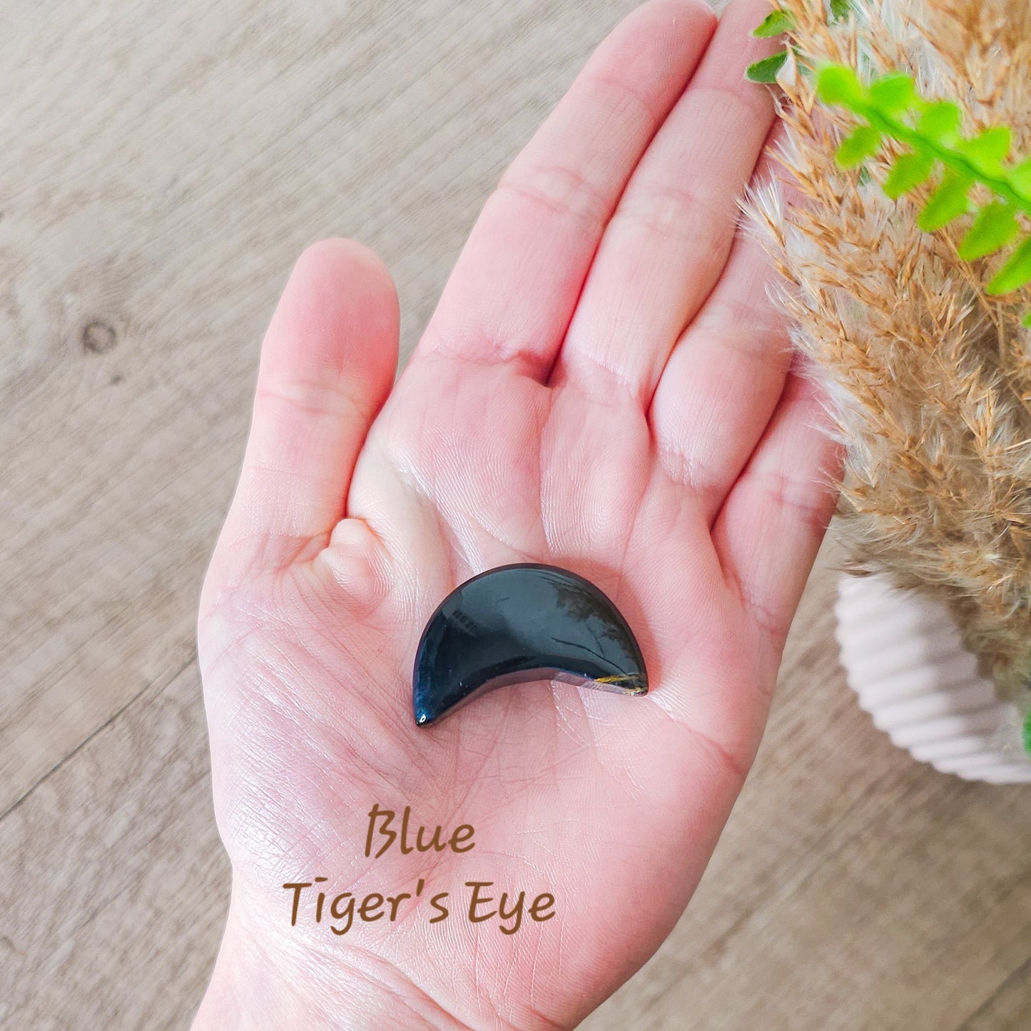 Small Crystal Moon Carving