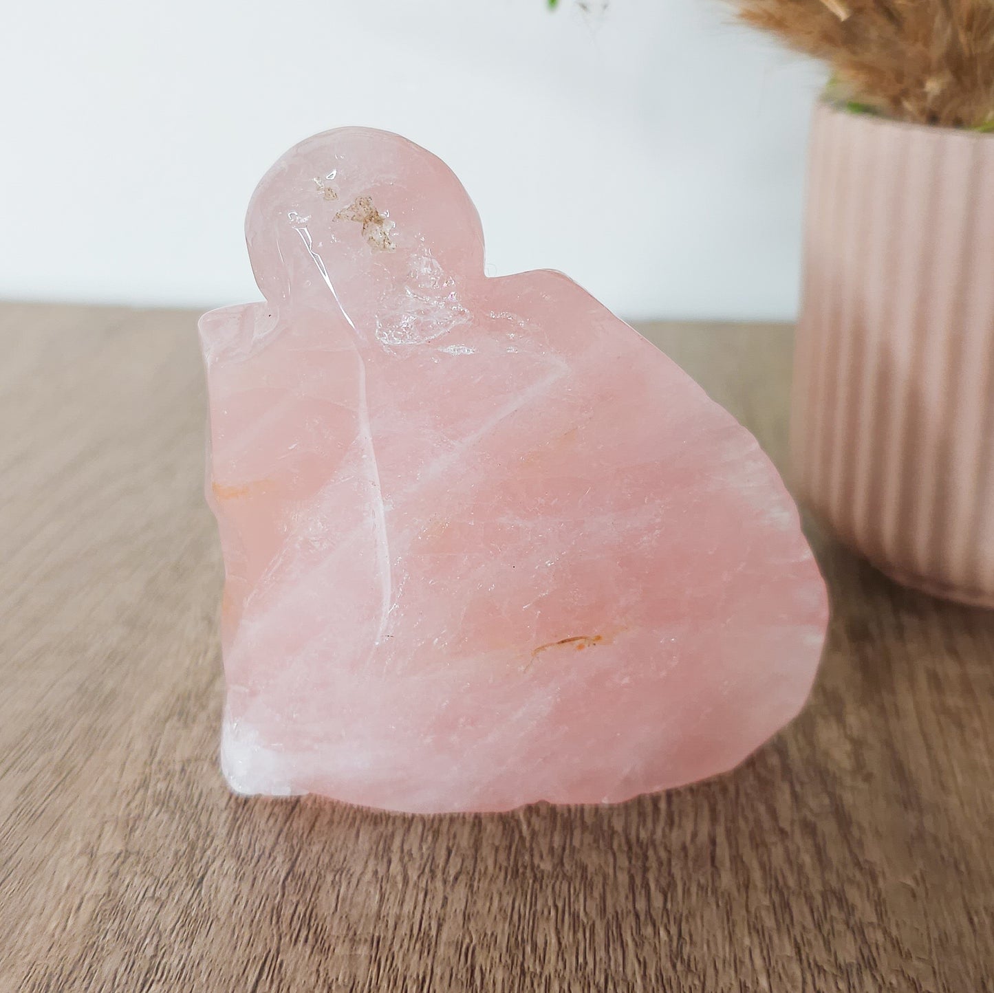 Rose Quartz Octopus Carving