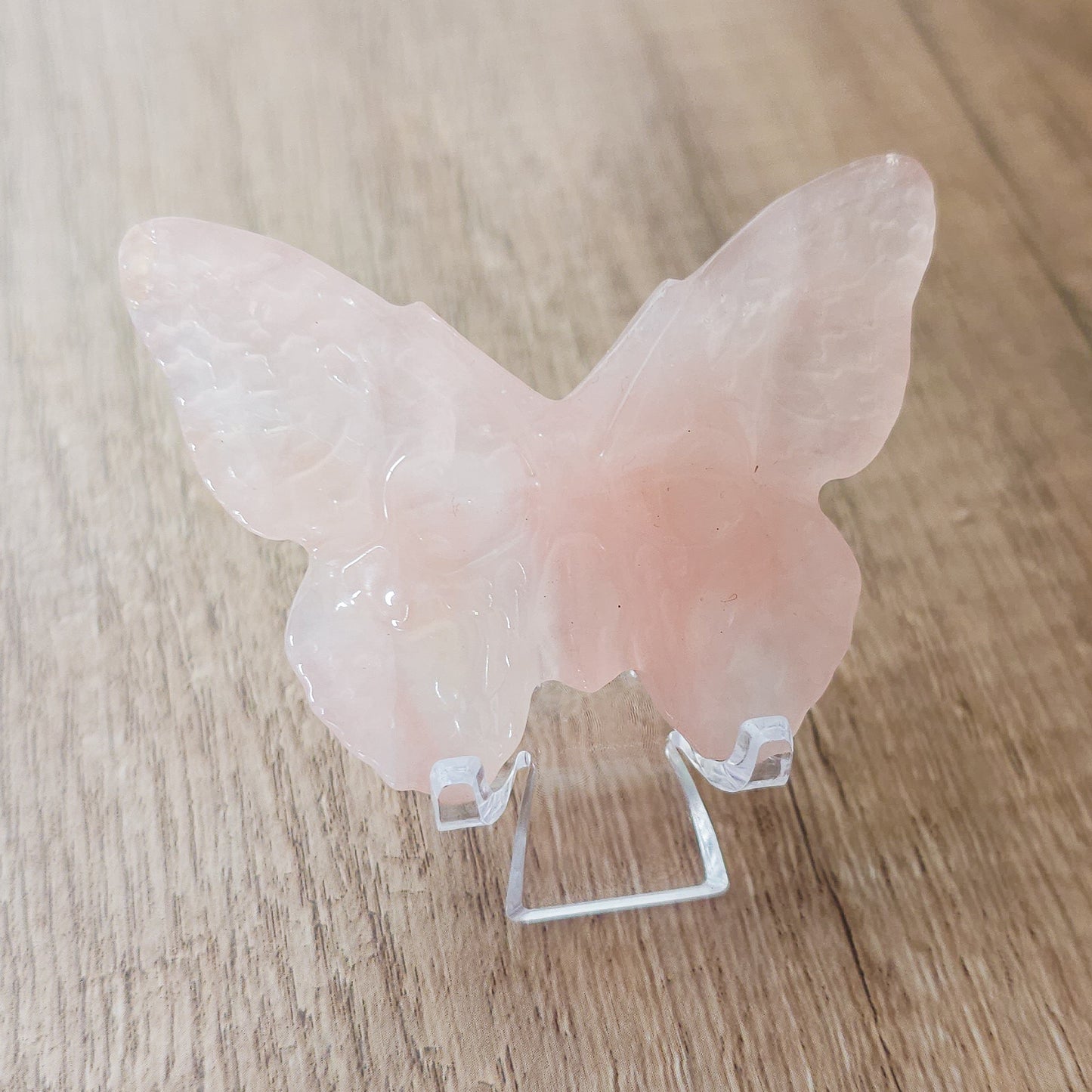Detailed Butterfly With Engraved Skull Carving