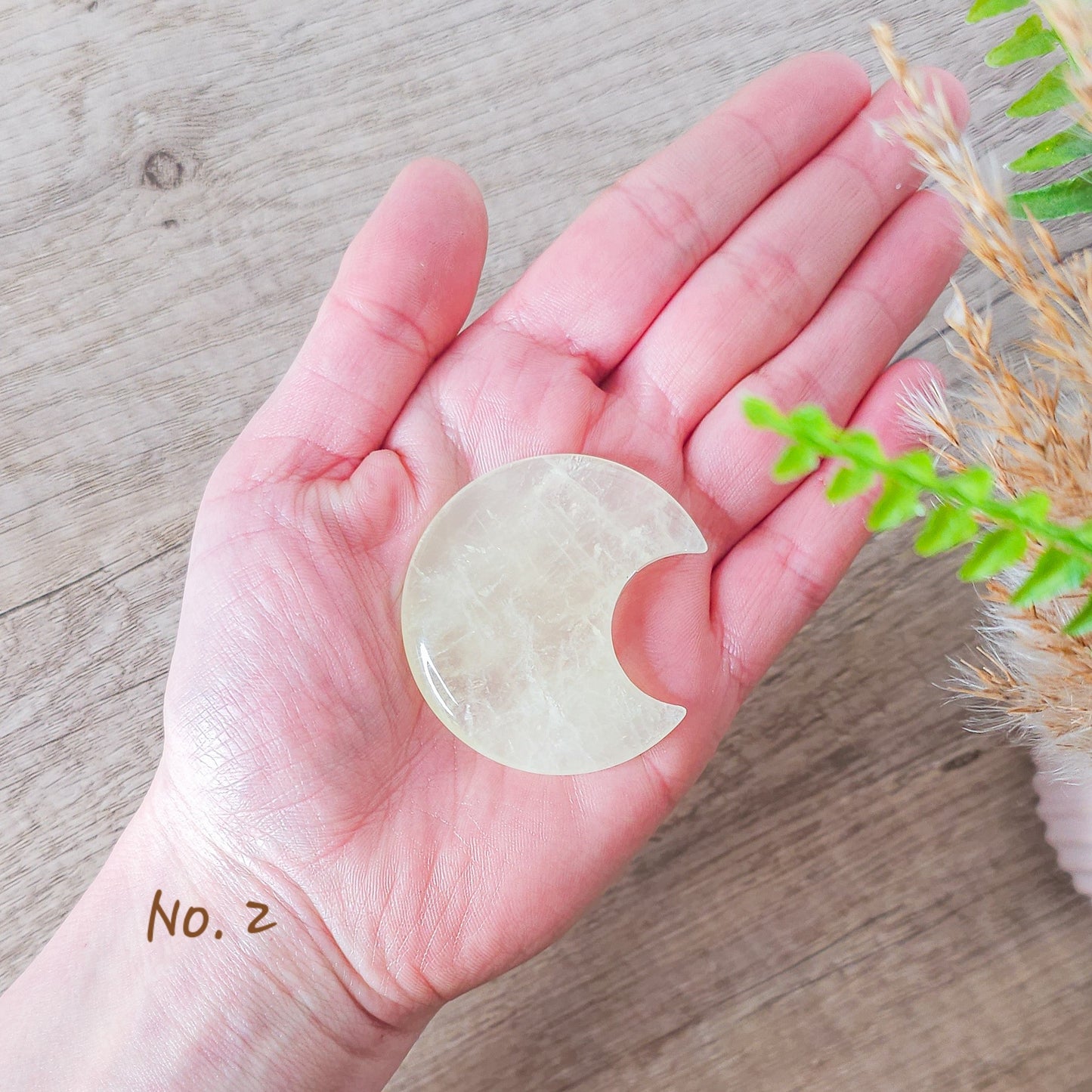 Lemon Quartz Moon Carvings