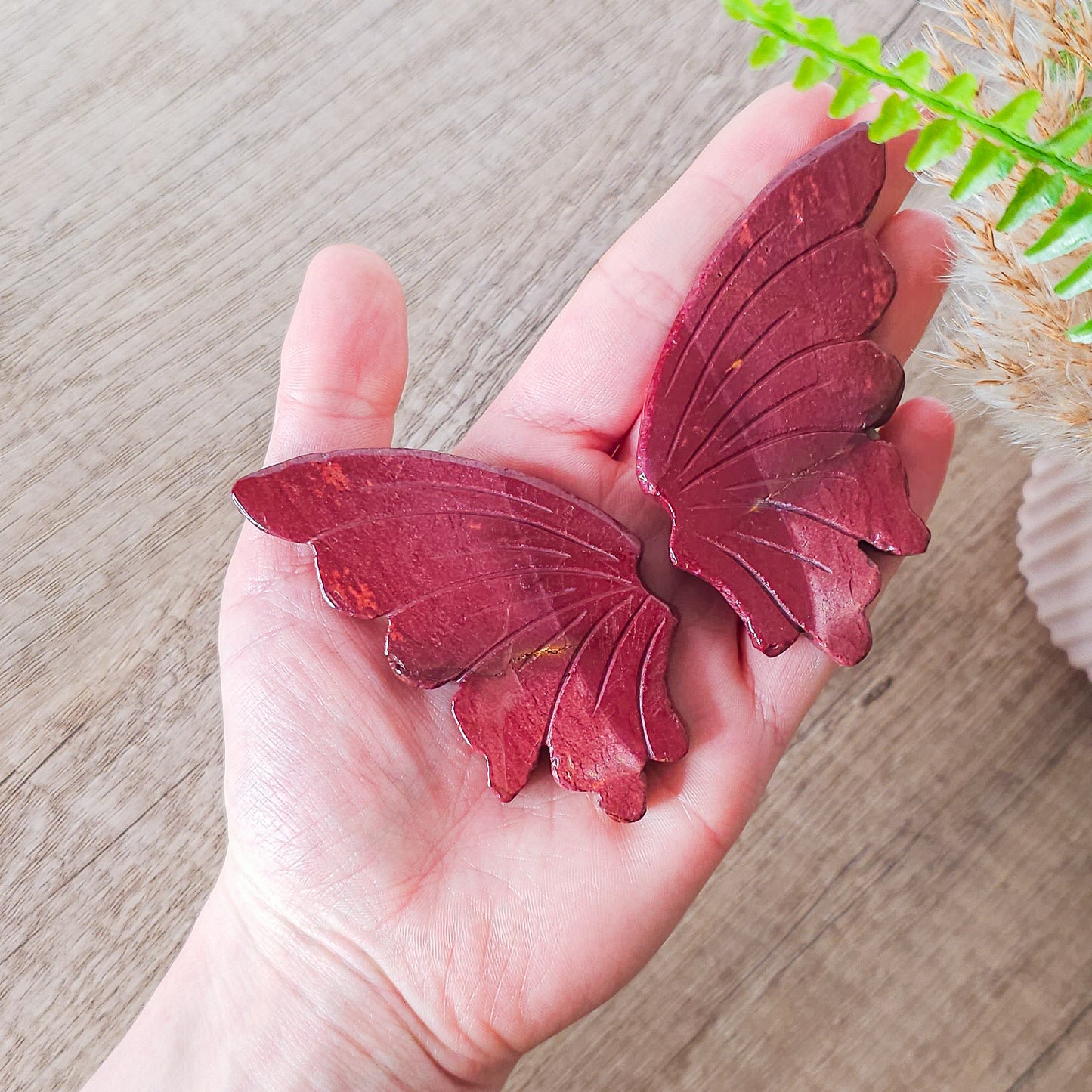 Mookaite Butterfly Wings On Stand