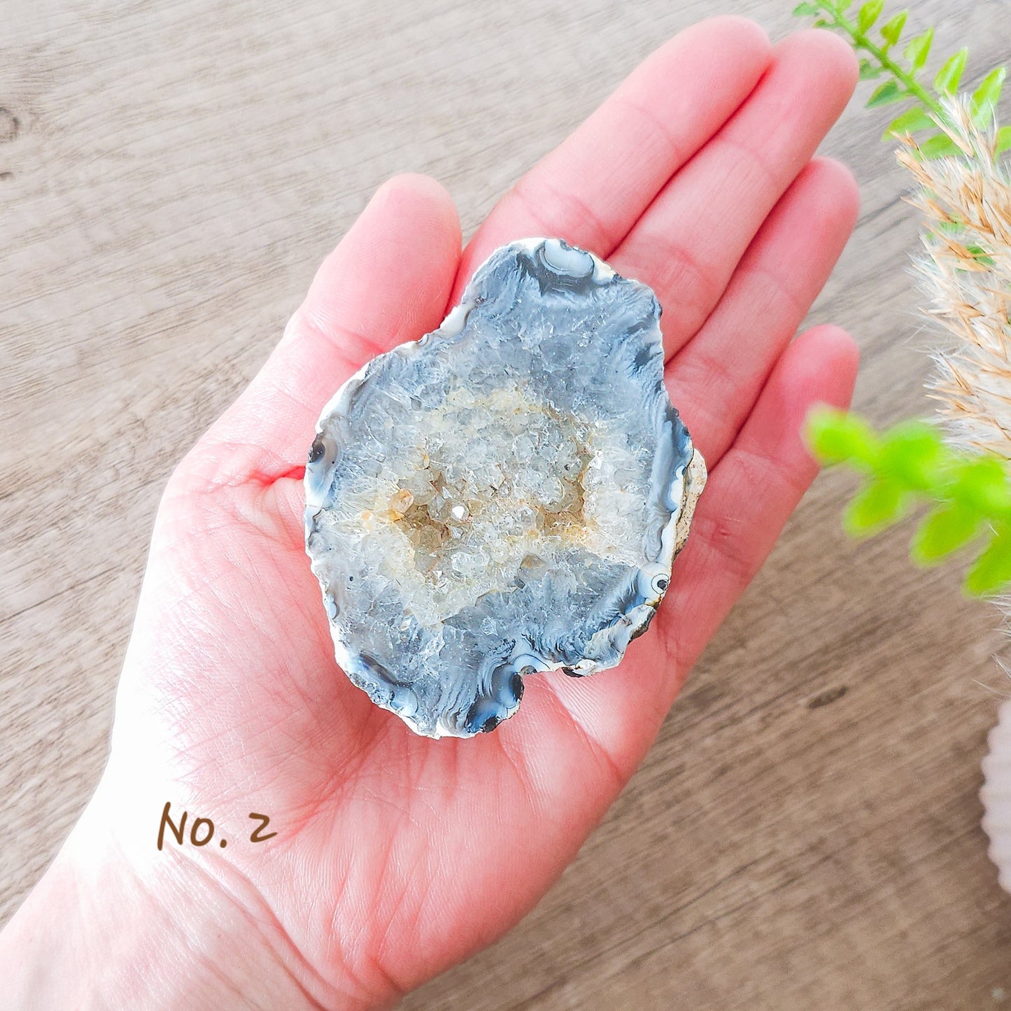 Agate Geodes with Druzy Quartz