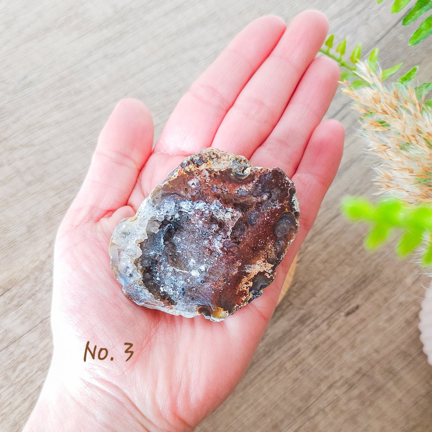 Agate Geodes with Druzy Quartz
