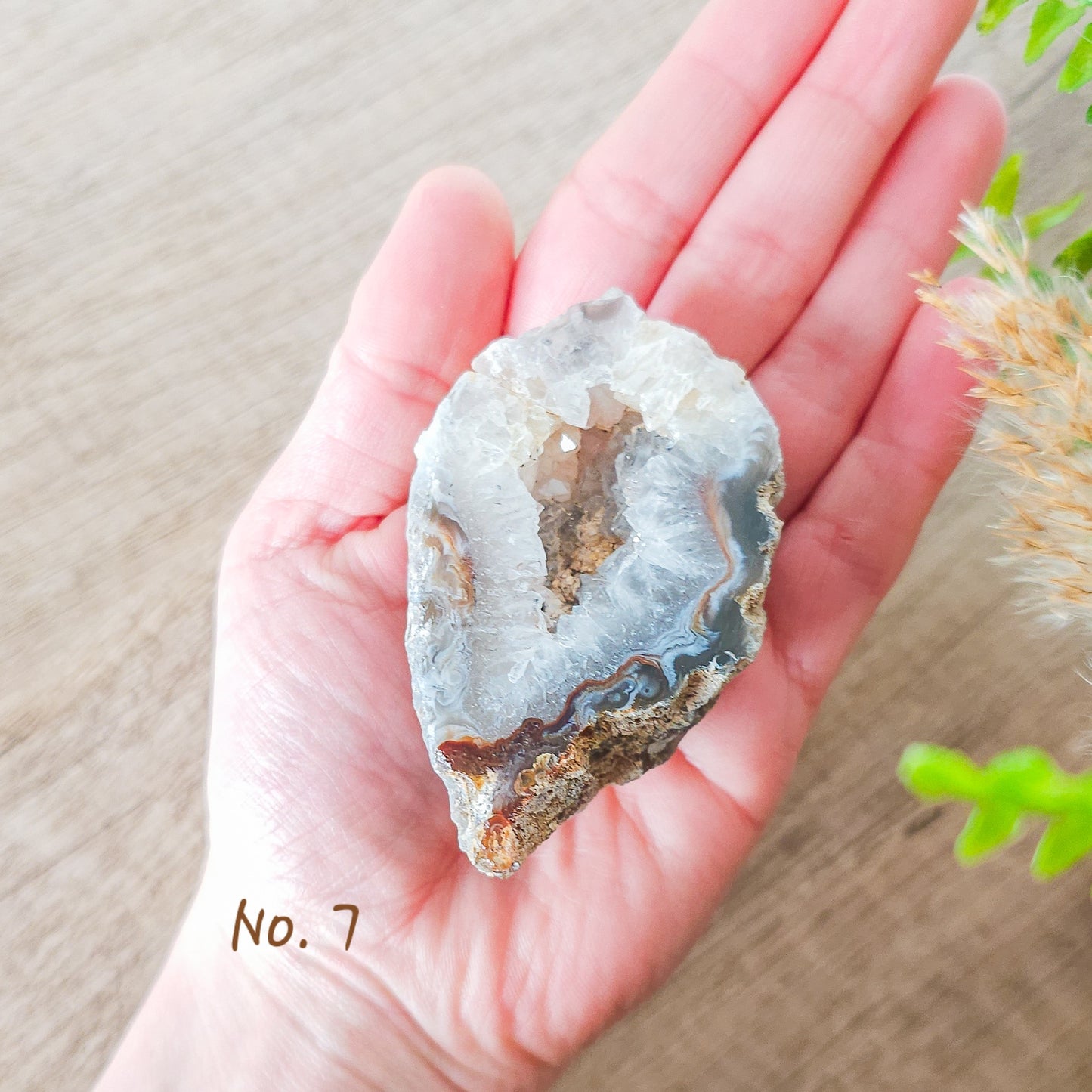 Agate Geodes with Druzy Quartz