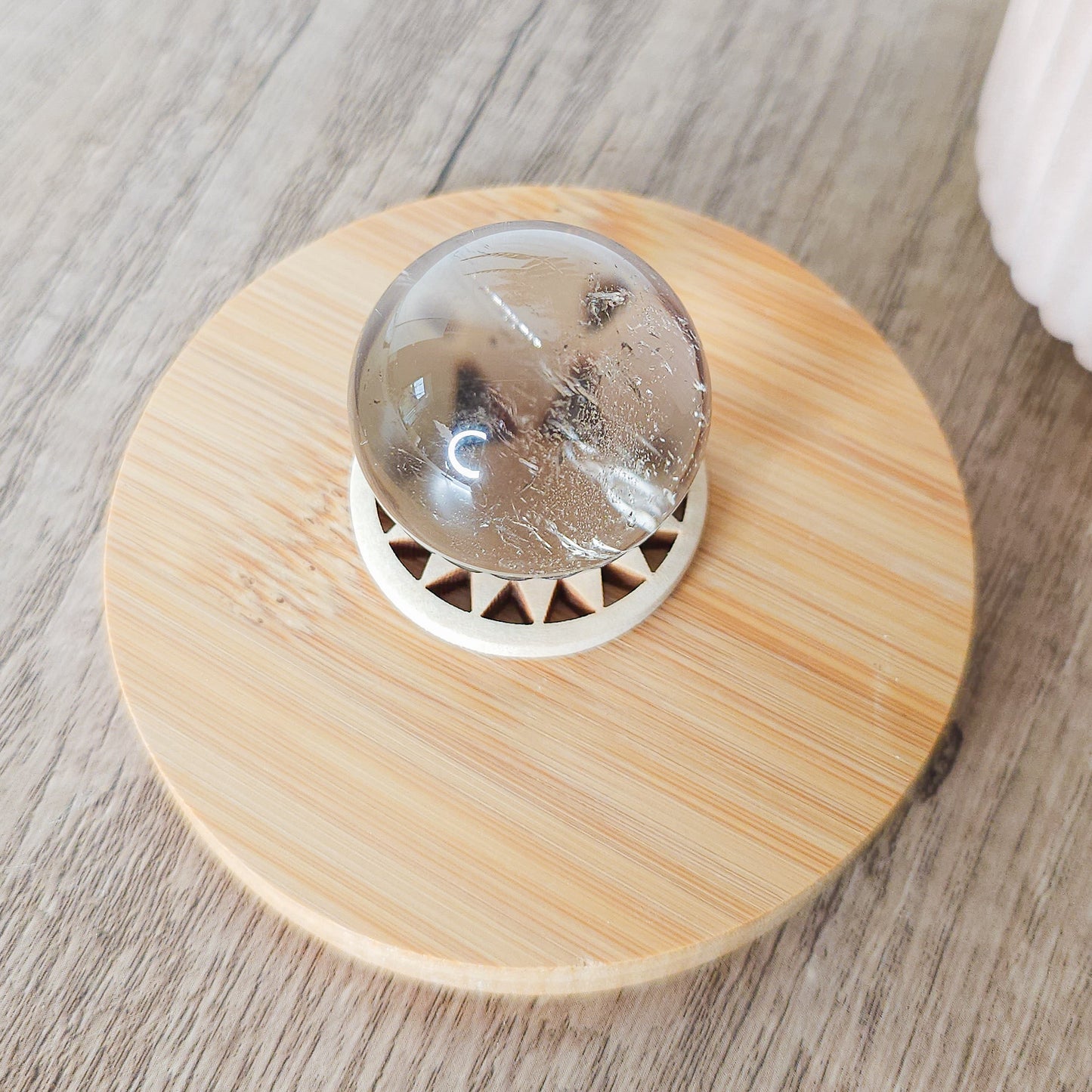 Smoky Quartz Sphere with stand