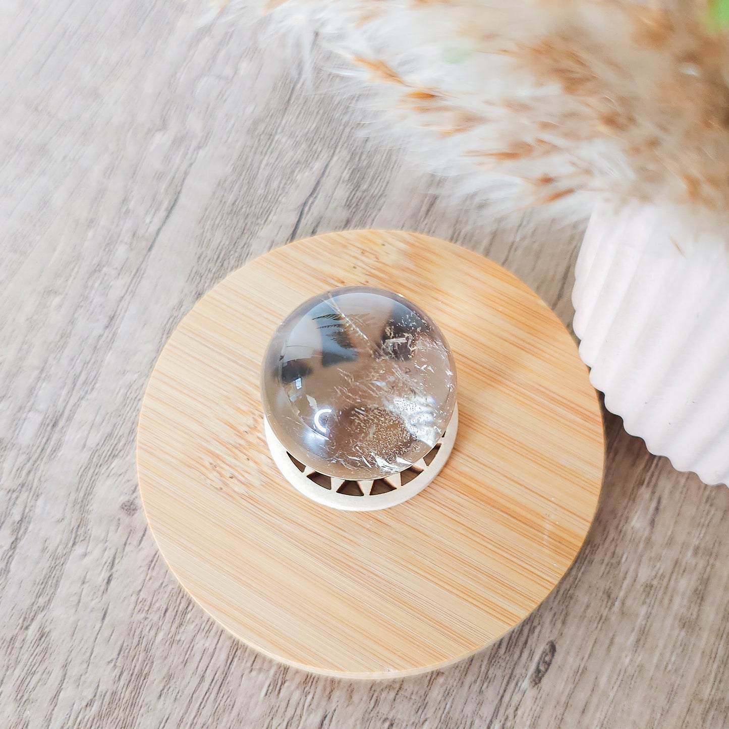 Smoky Quartz Sphere with stand