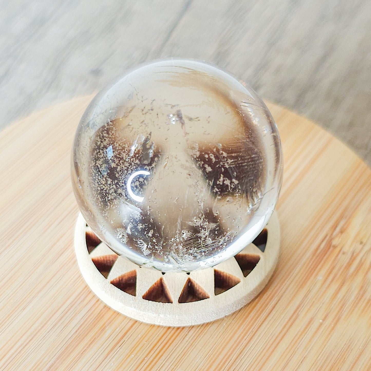 Smoky Quartz Sphere with stand