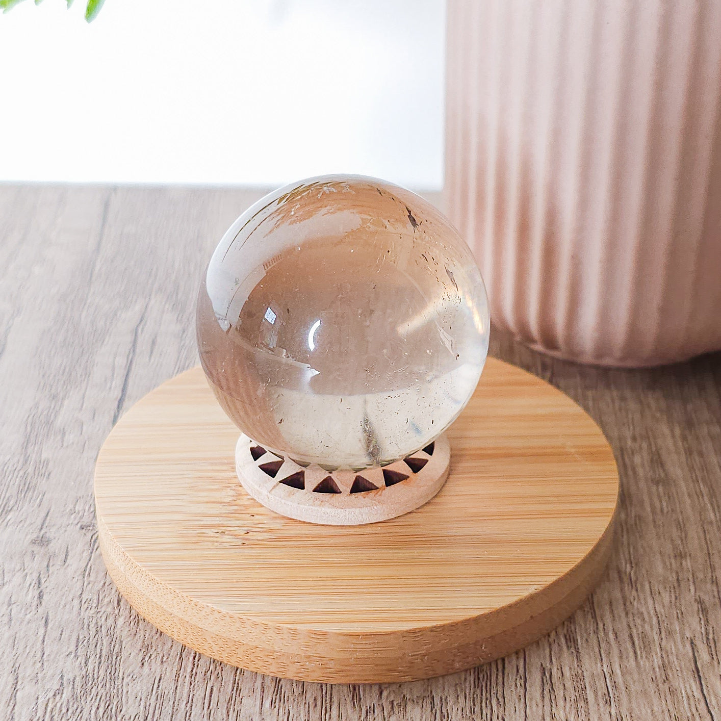 Smoky Quartz Sphere with stand