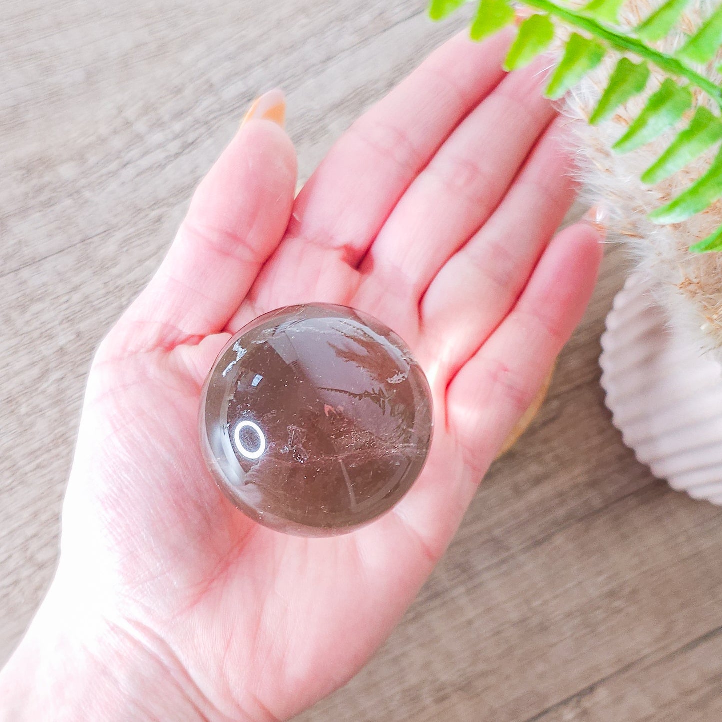 Smoky Quartz Sphere with stand