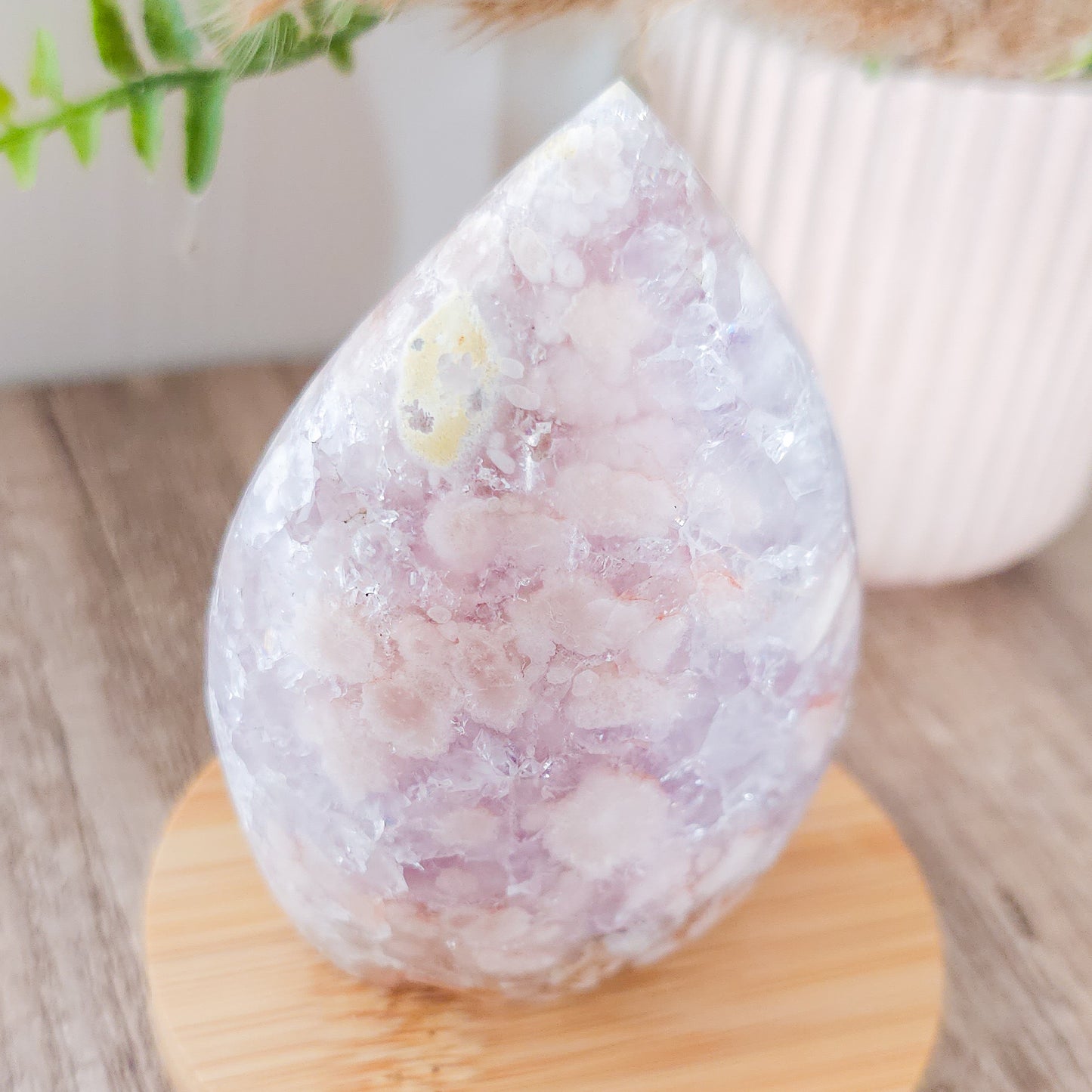 Very Sparkly Flower Agate with Lavender Amethyst and Quartz.