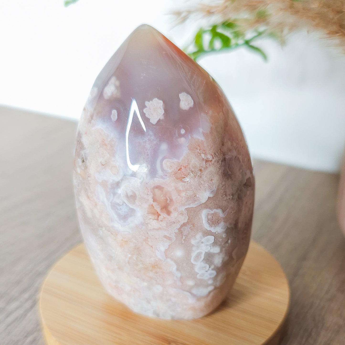 Flower Agate with Quartz