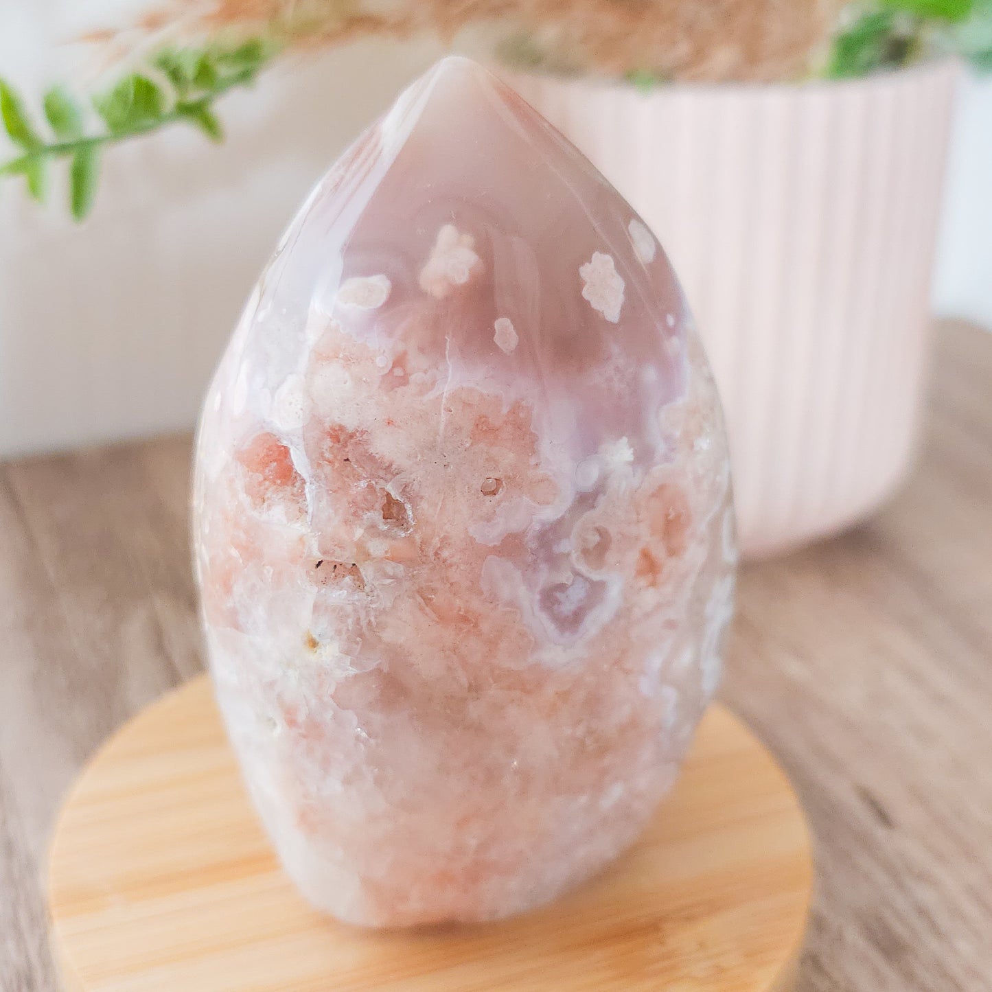 Flower Agate with Quartz