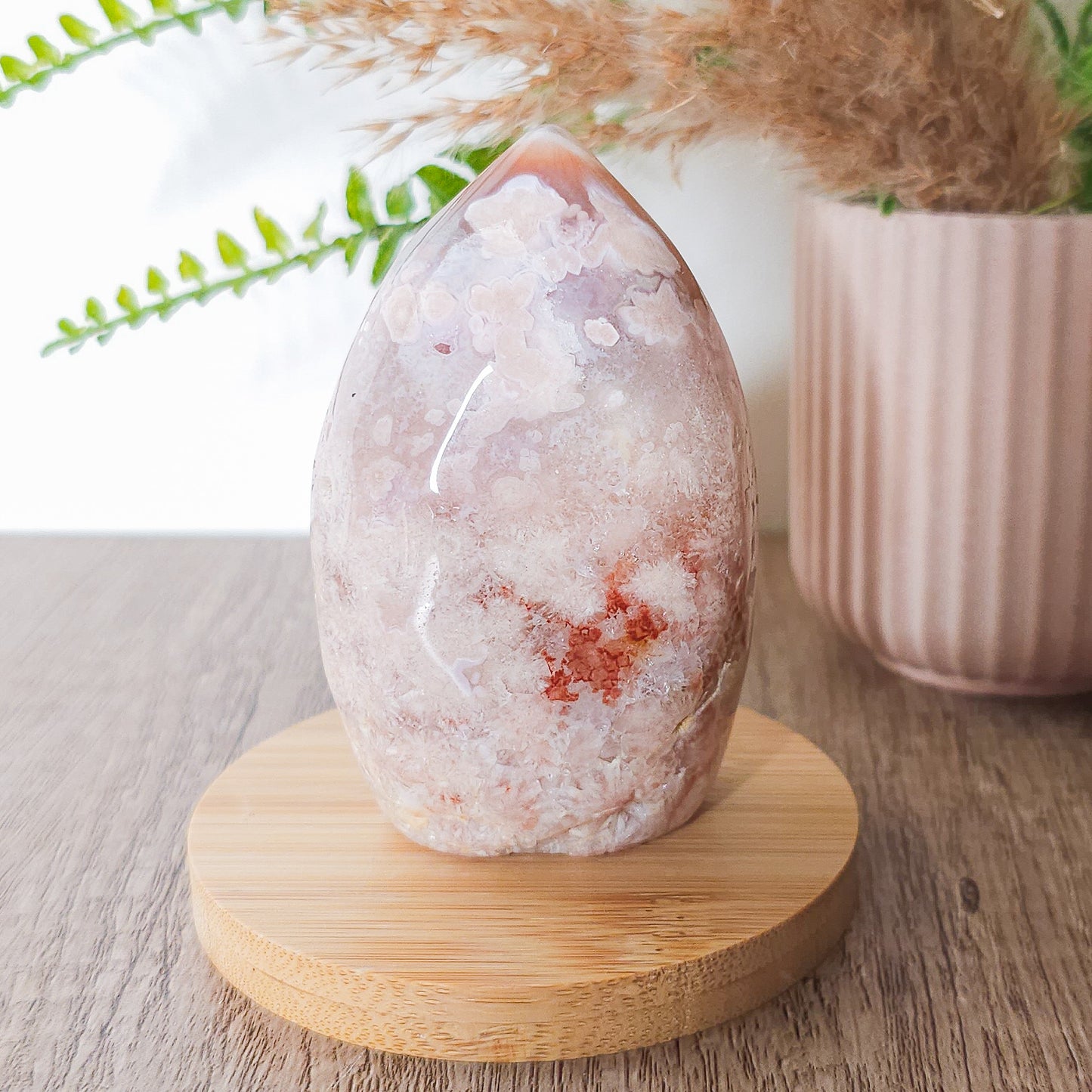 Flower Agate with Quartz