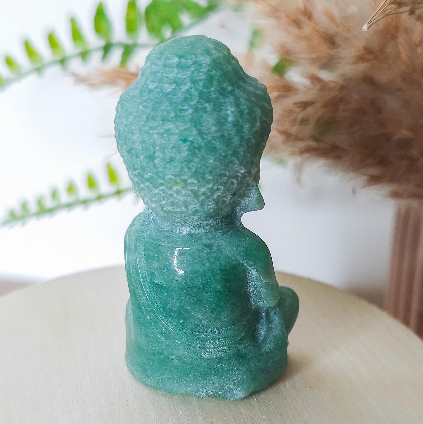 Green Aventurine Buddha Carving