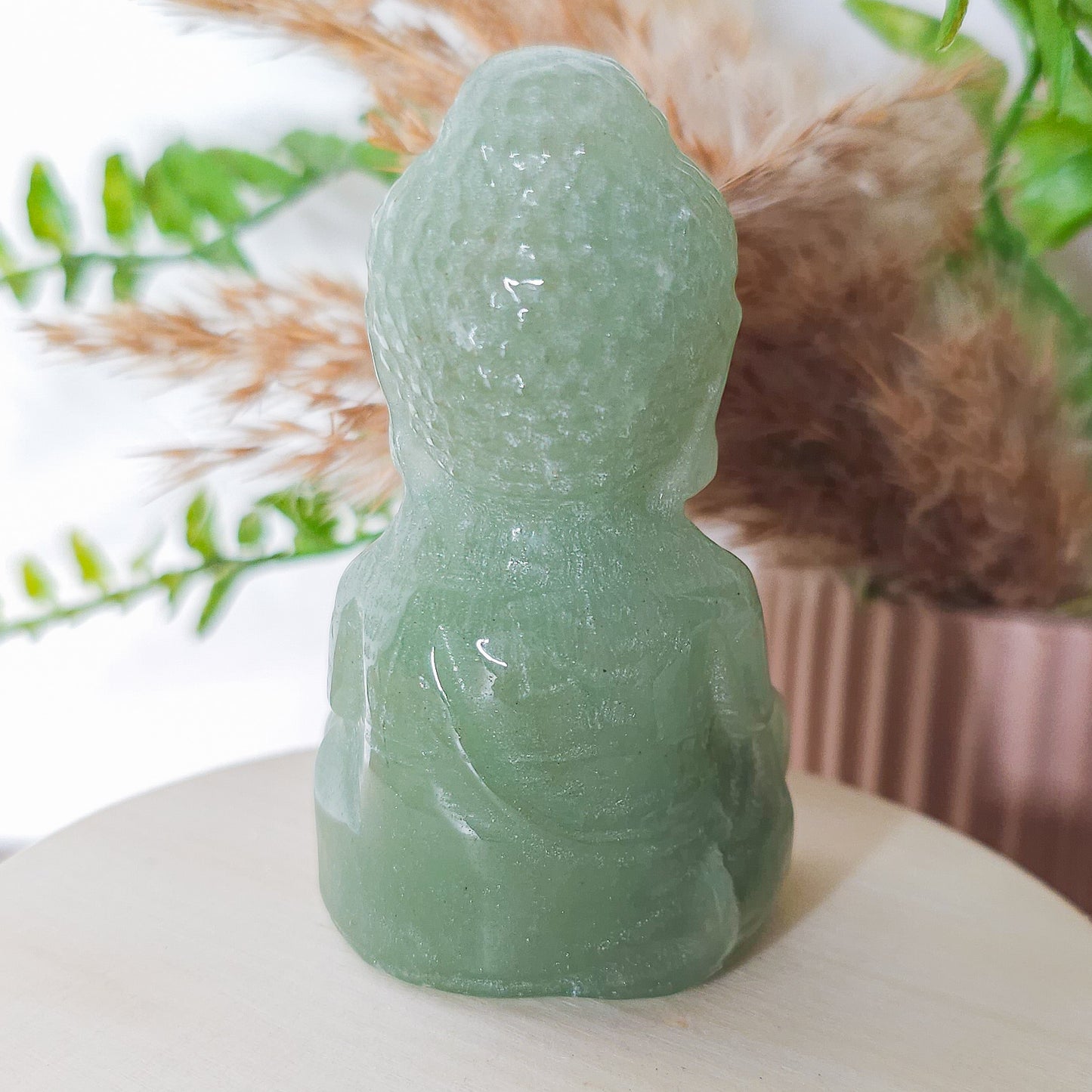 Green Aventurine Buddha Carving