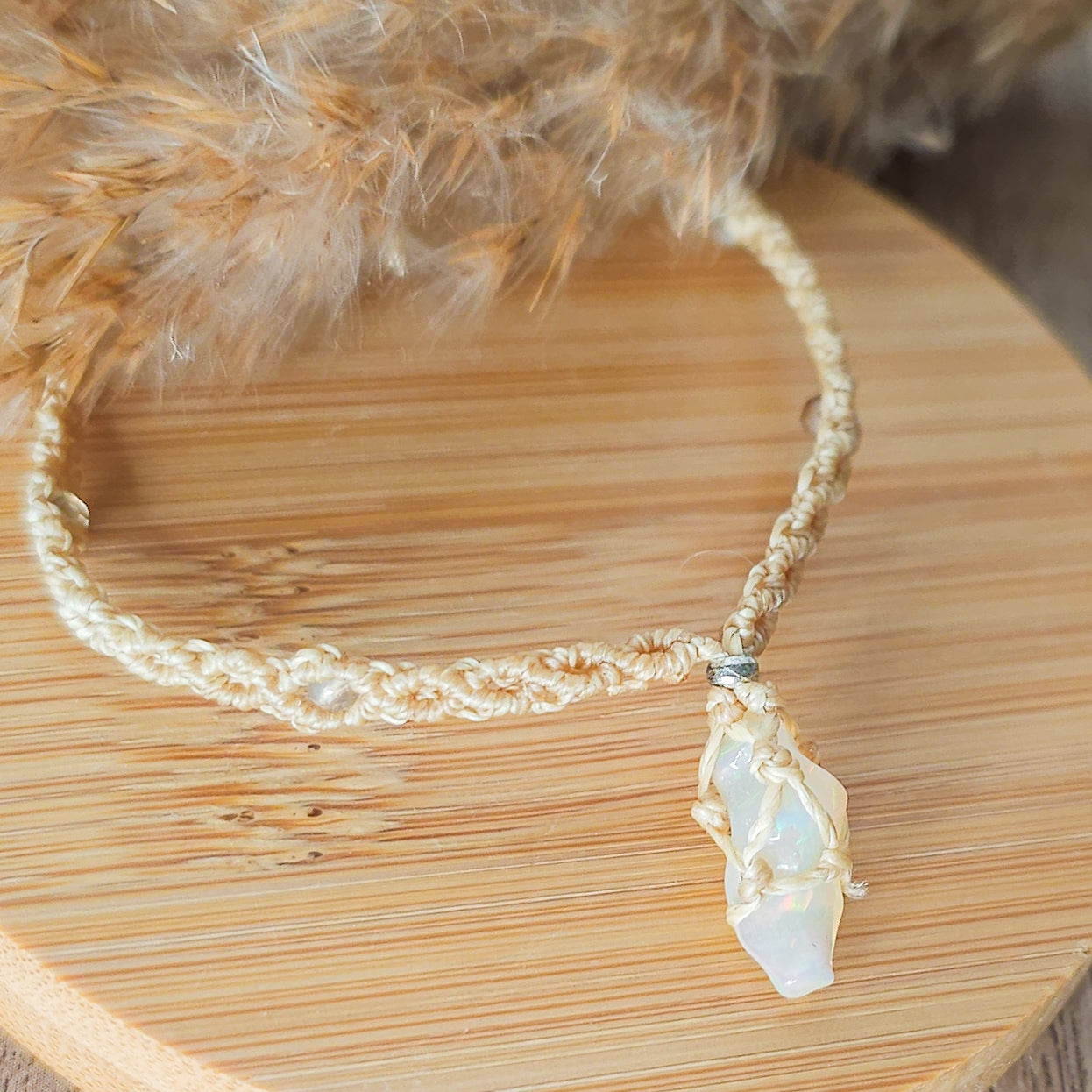 Handmade Ethiopian Opal Bracelet