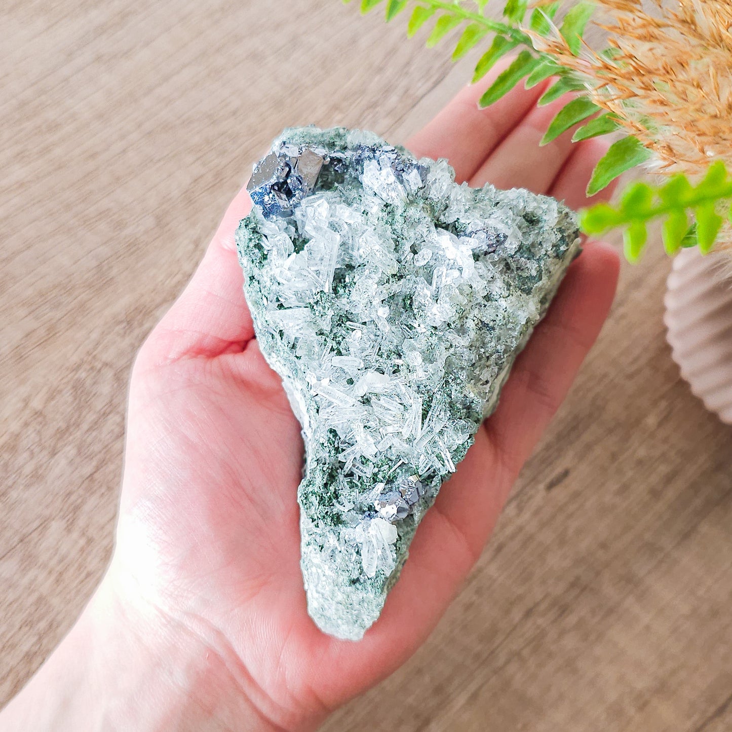 Quartz, Galena and Chlorite Specimen