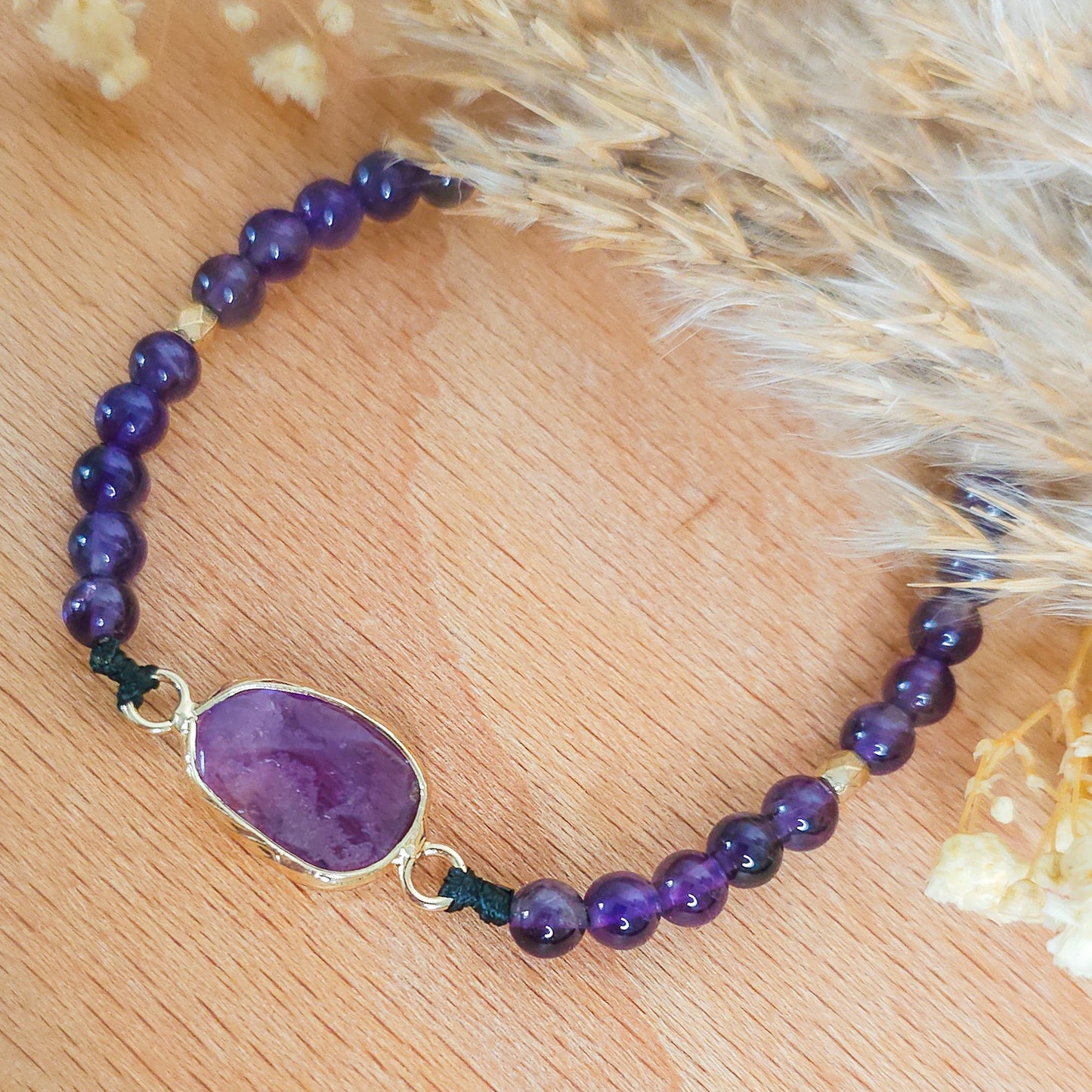Handmade Amethyst Bracelet