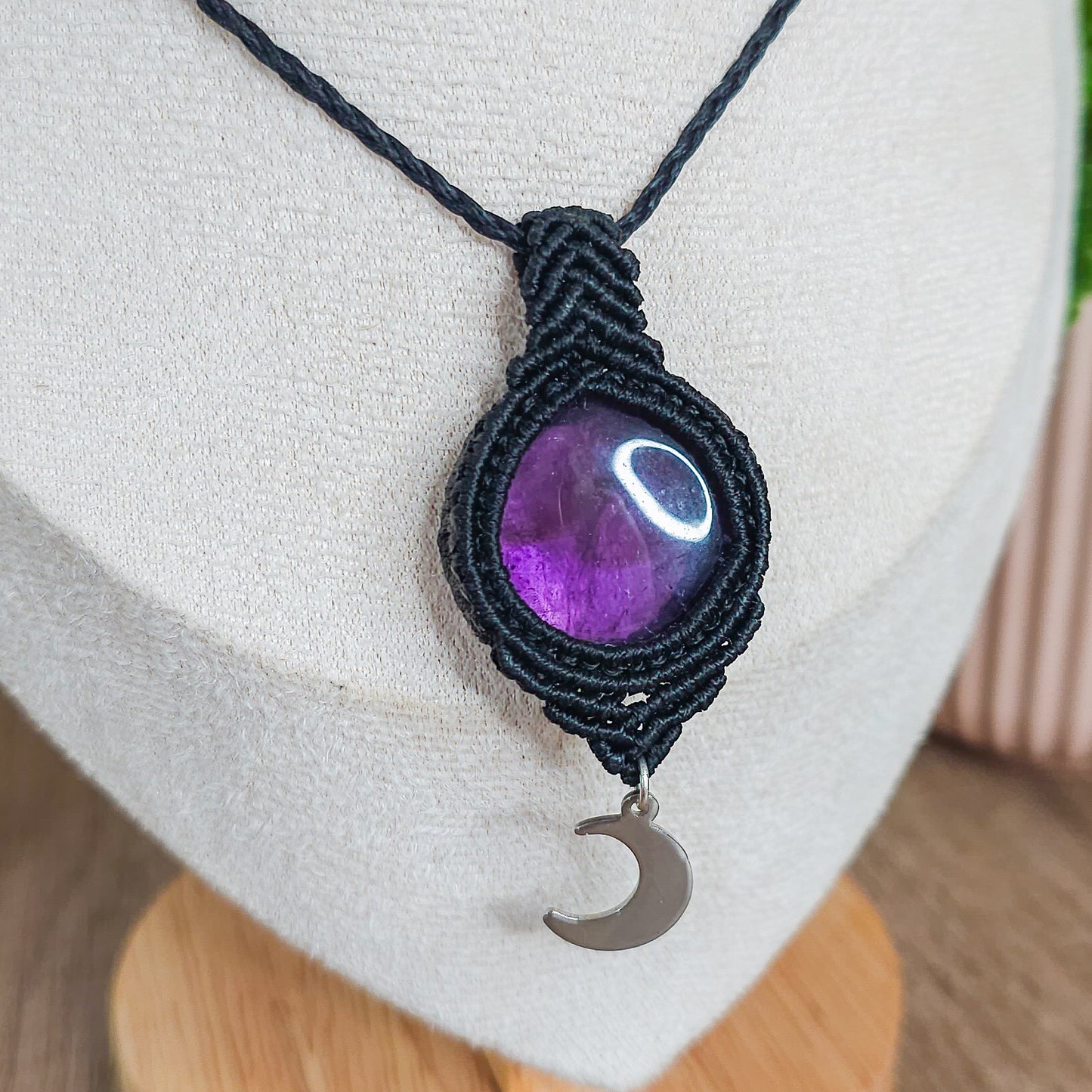 Handmade Amethyst Lunar Necklace