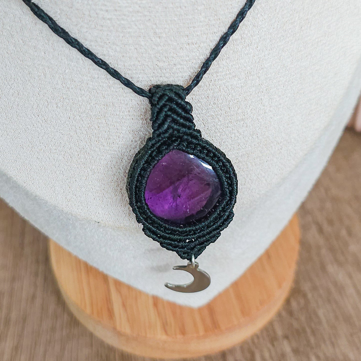 Handmade Amethyst Lunar Necklace