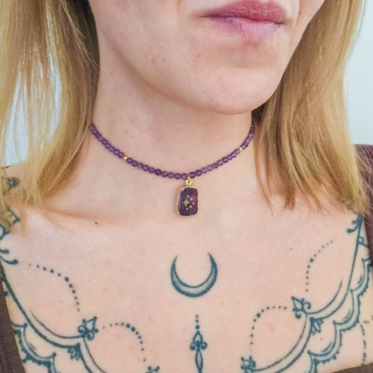 Handmade Amethyst Necklace