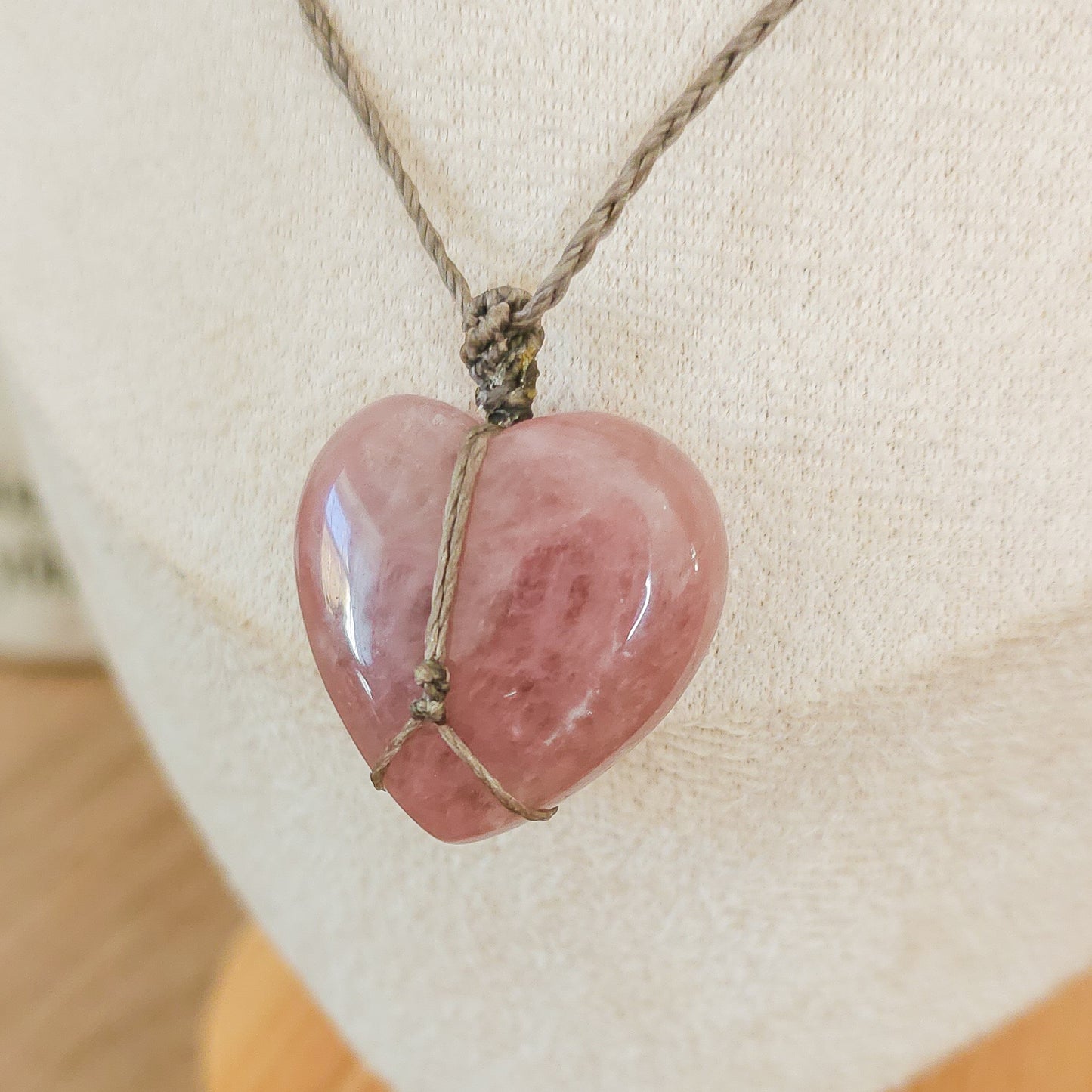 Handmade Purple Aventurine Heart Necklace