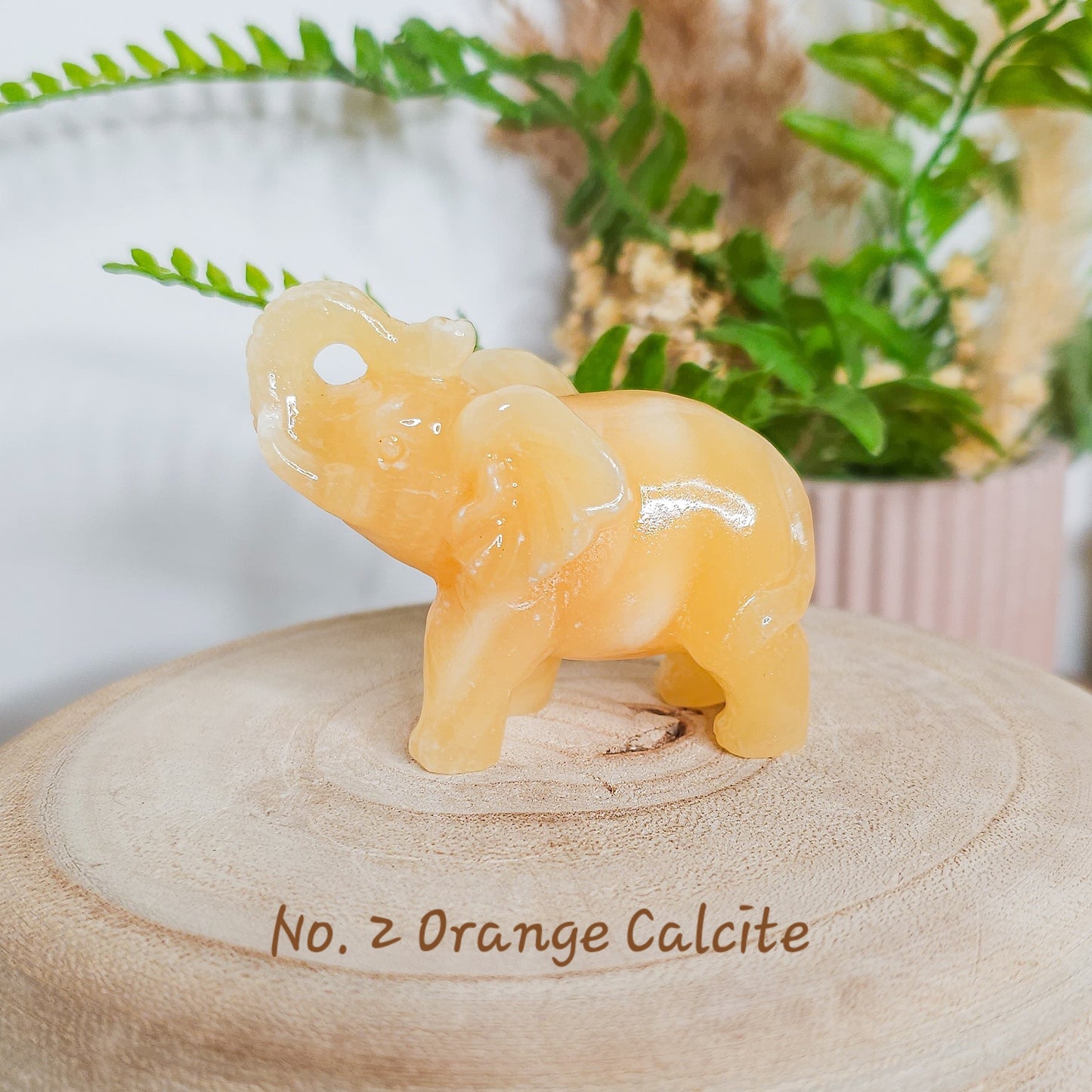 Crystal Elephant Carving