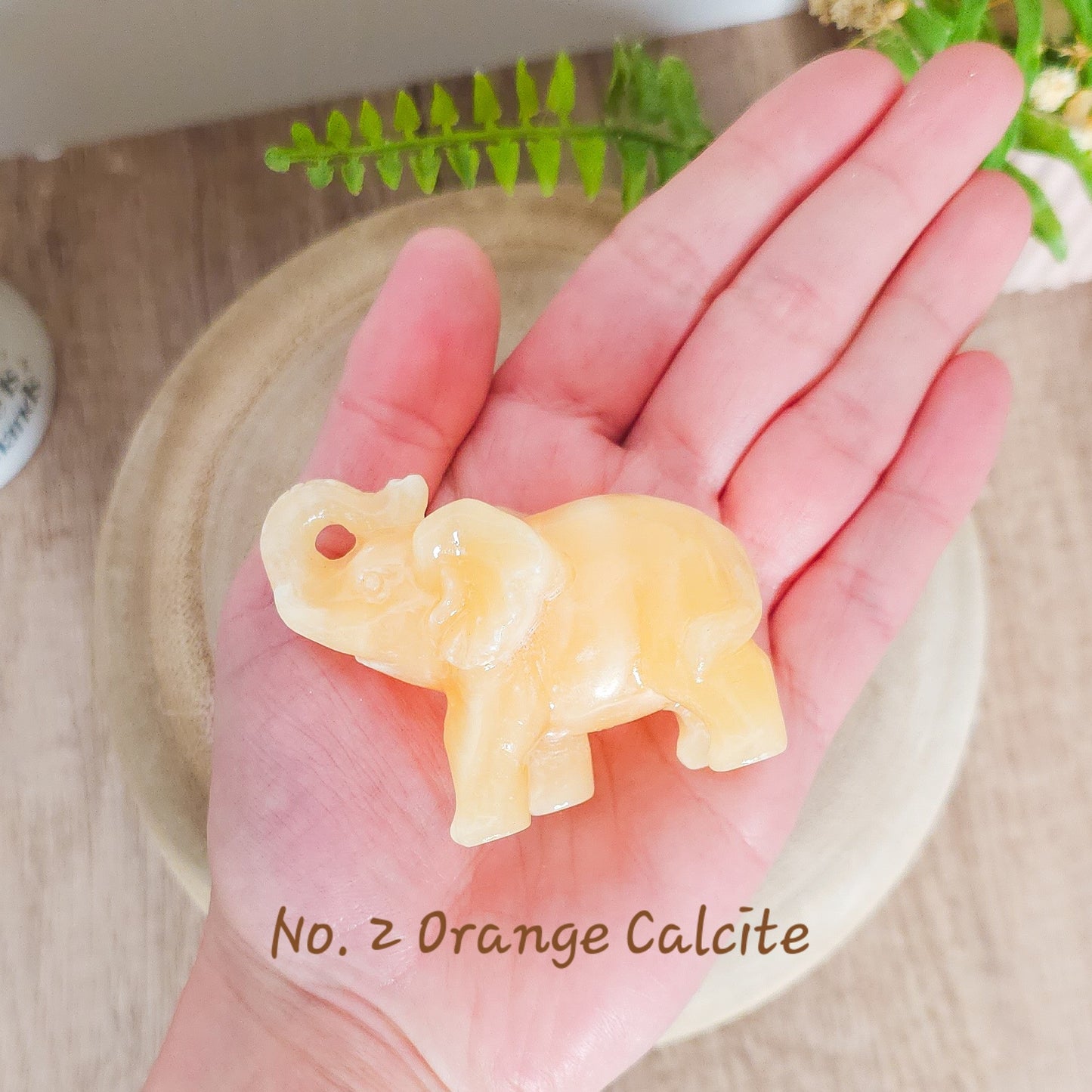 Crystal Elephant Carving