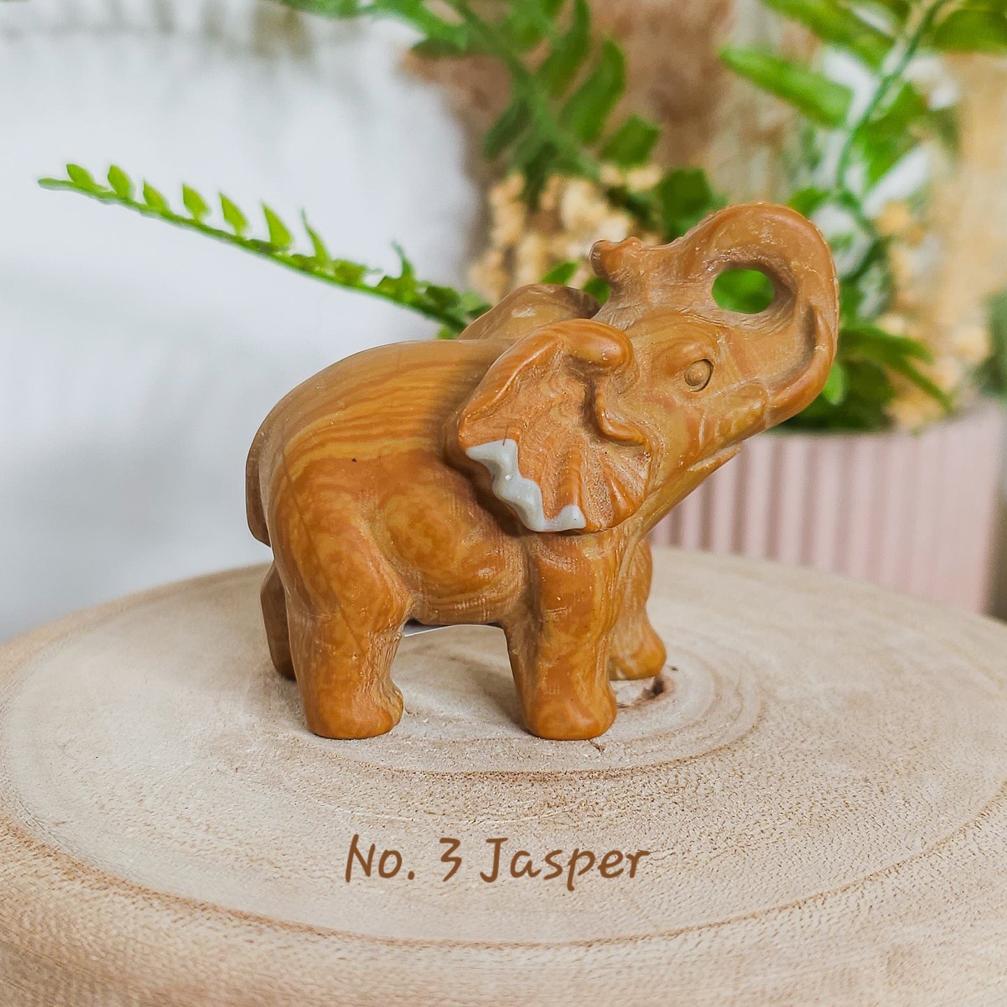 Crystal Elephant Carving