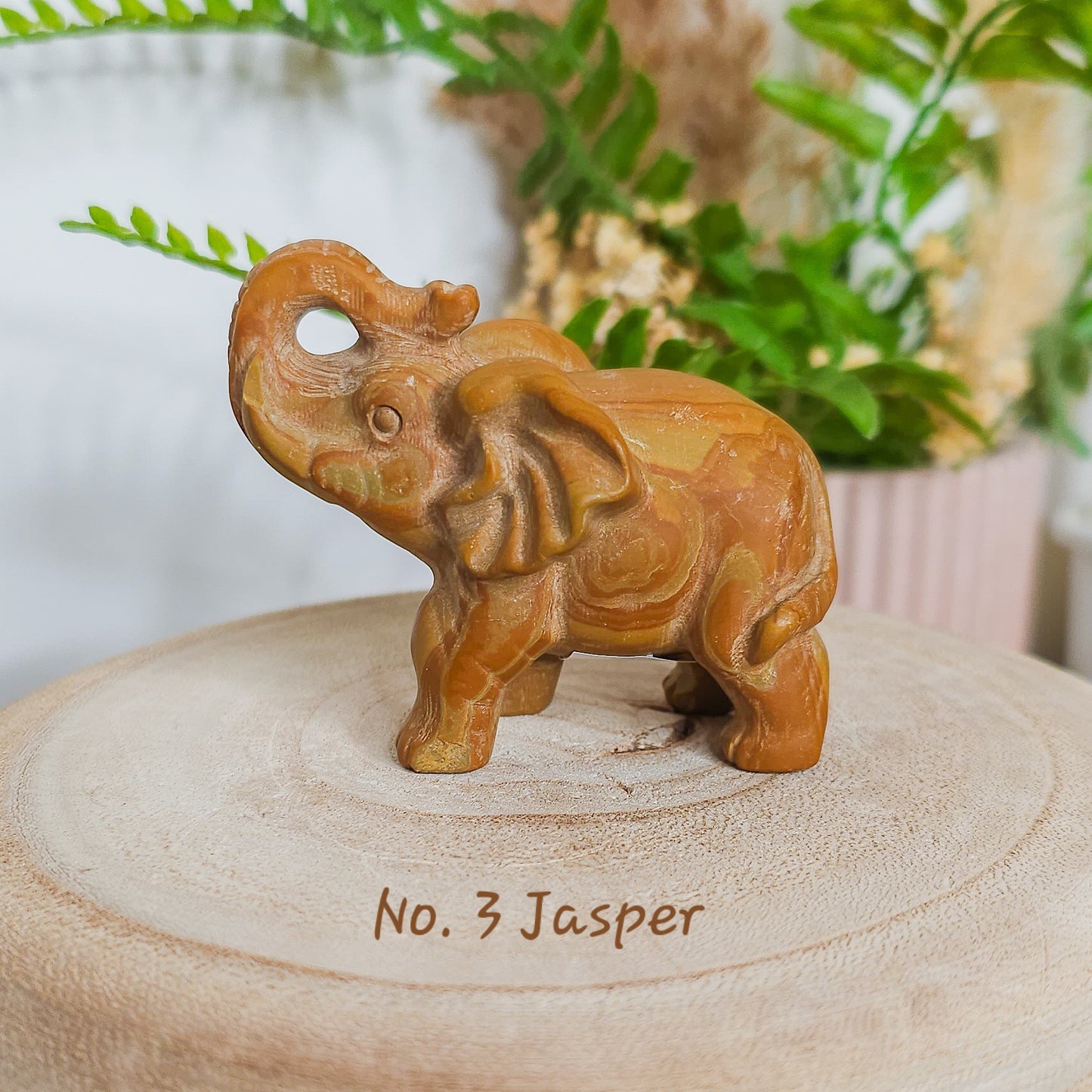 Crystal Elephant Carving