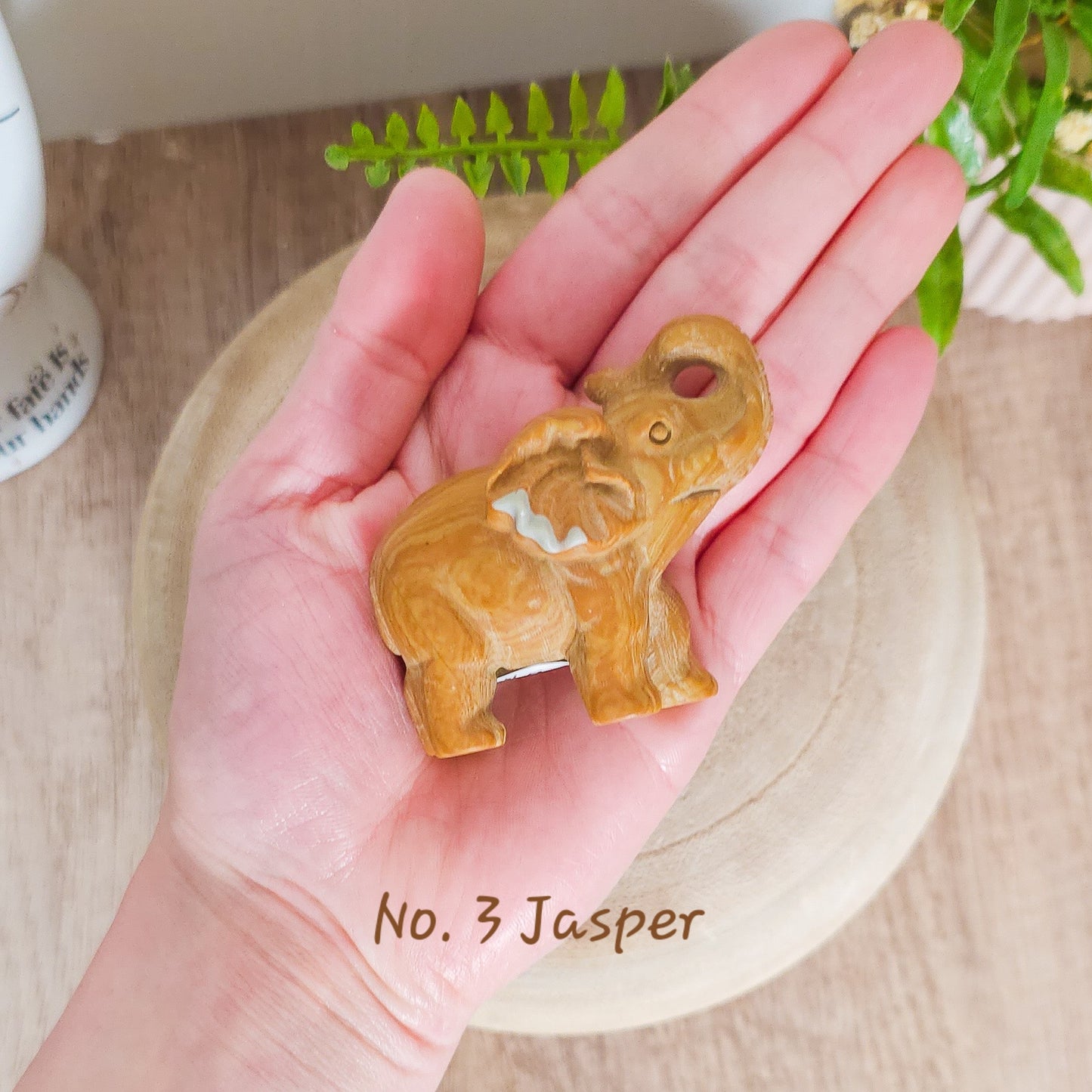Crystal Elephant Carving