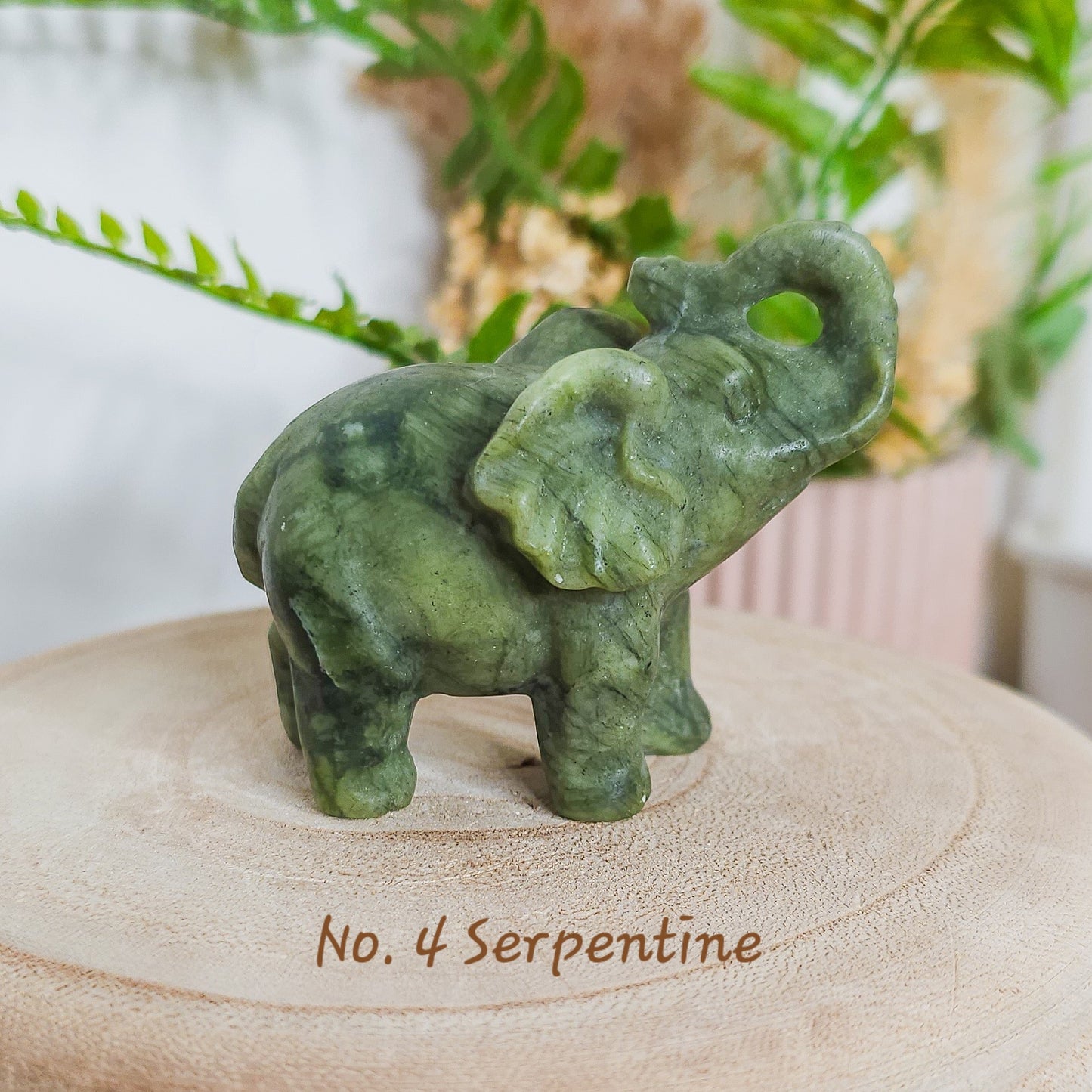 Crystal Elephant Carving