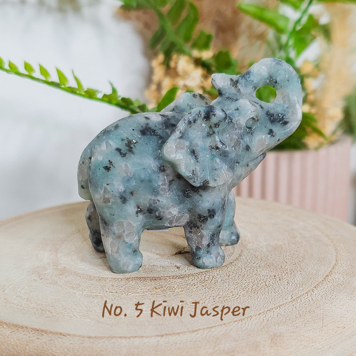 Crystal Elephant Carving