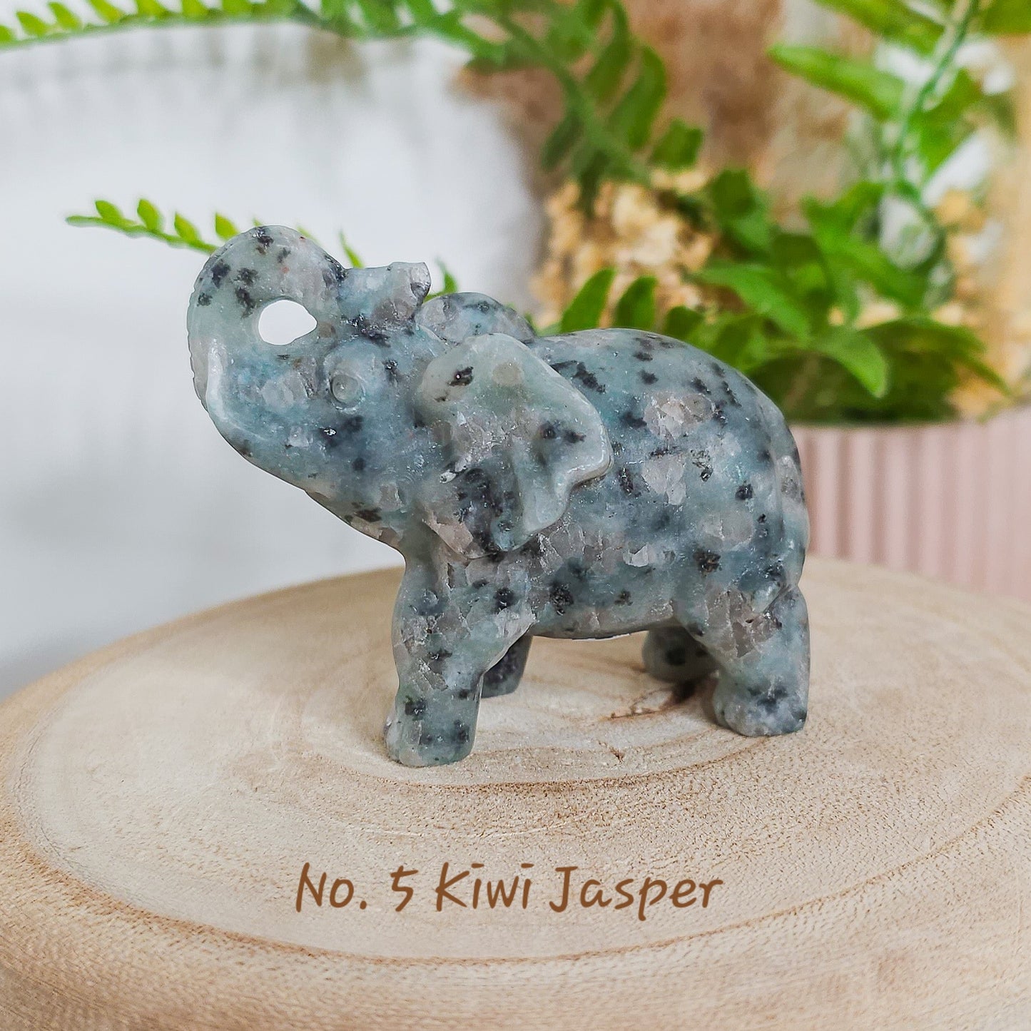 Crystal Elephant Carving