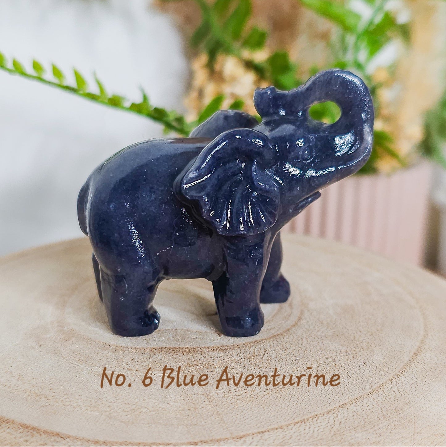 Crystal Elephant Carving