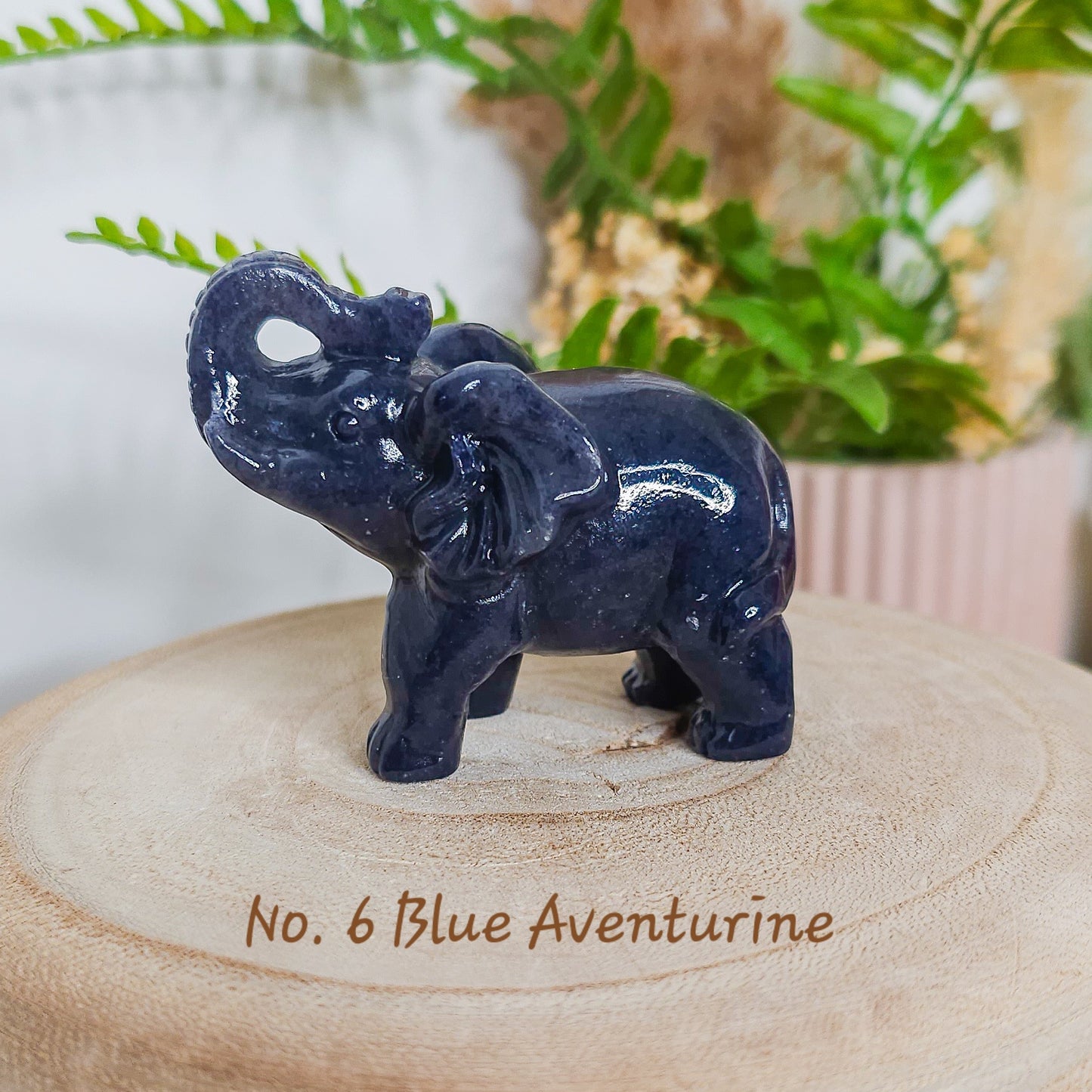 Crystal Elephant Carving