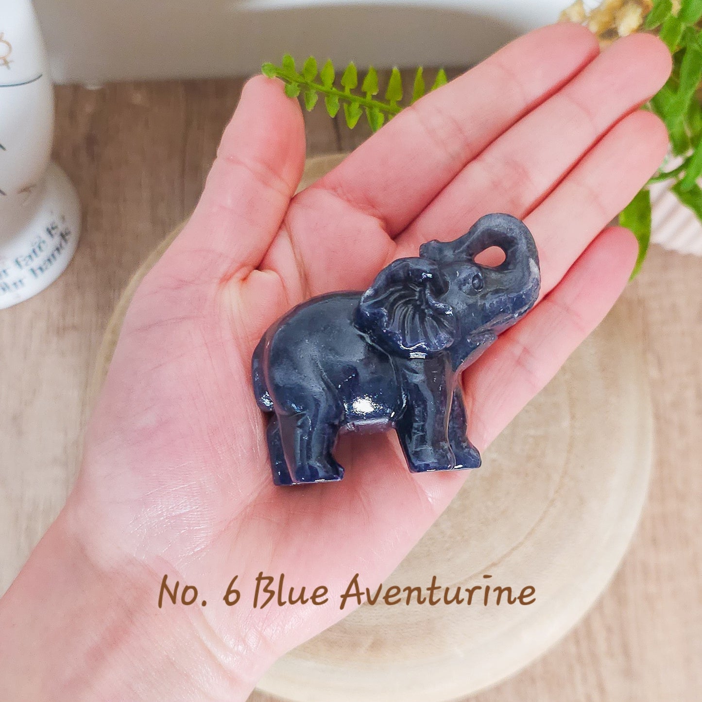 Crystal Elephant Carving