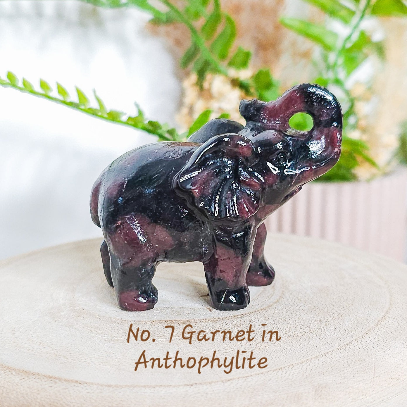 Crystal Elephant Carving