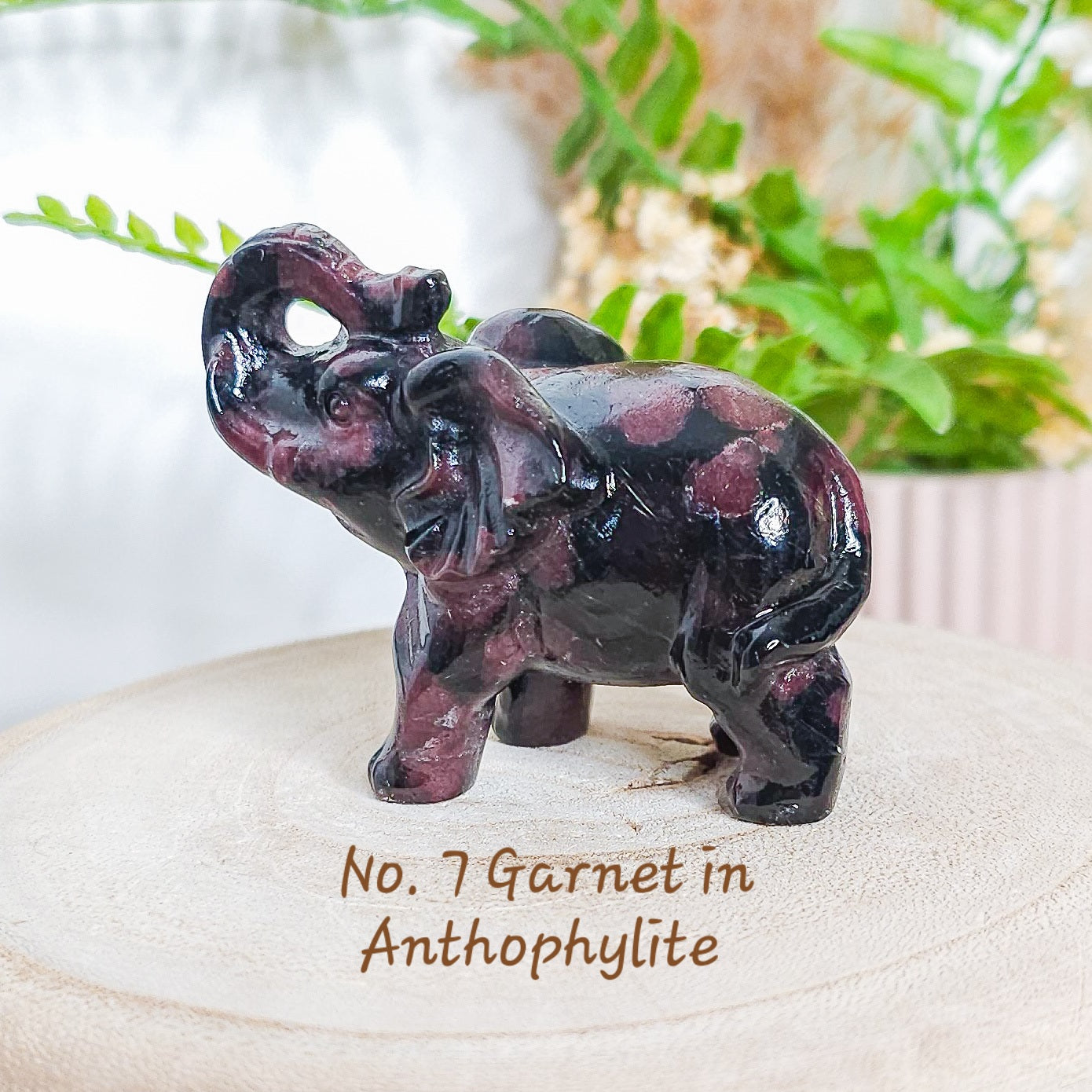 Crystal Elephant Carving