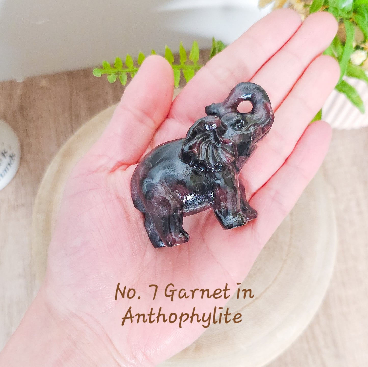 Crystal Elephant Carving