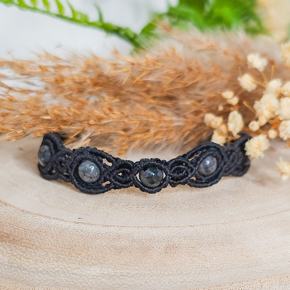 Handmade Larvikite Bracelet