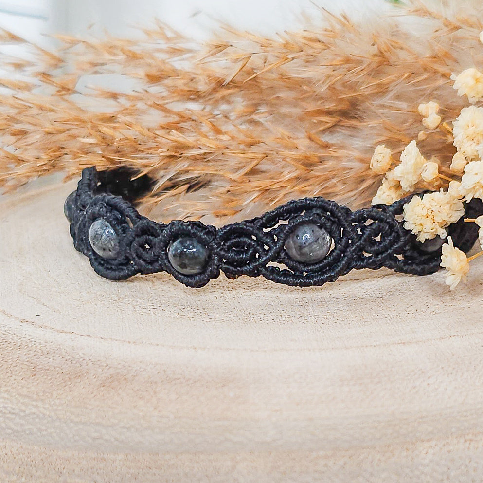 Handmade Larvikite Bracelet