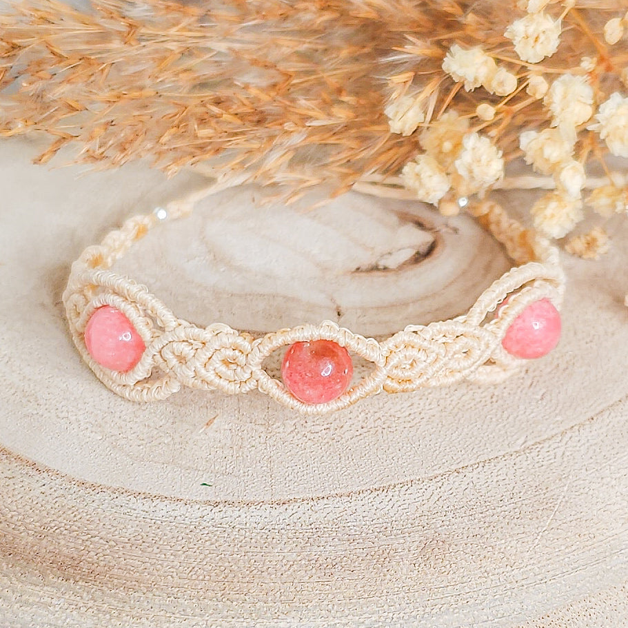 Handmade Rhodochrosite Bracelet